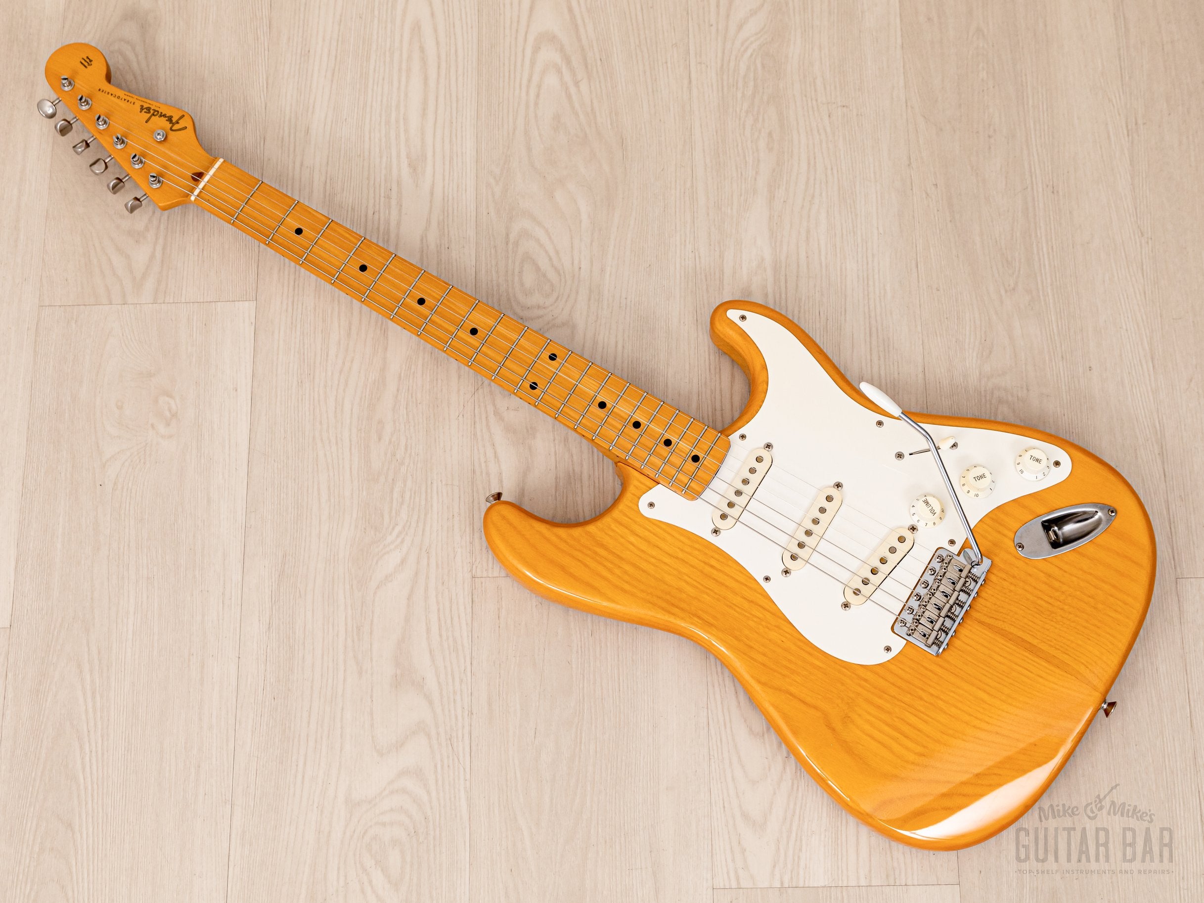 1993 Fender Stratocaster '54 Vintage Reissue ST54-75RV w/ V Neck, Lacquer Finish & USA Pickups, Japan MIJ Fuijgen