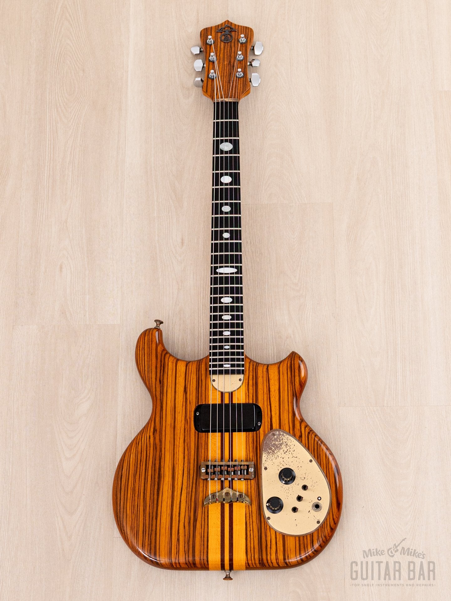 1981 Alembic Distillate Vintage Electric Guitar Zebrawood, 100% Origin