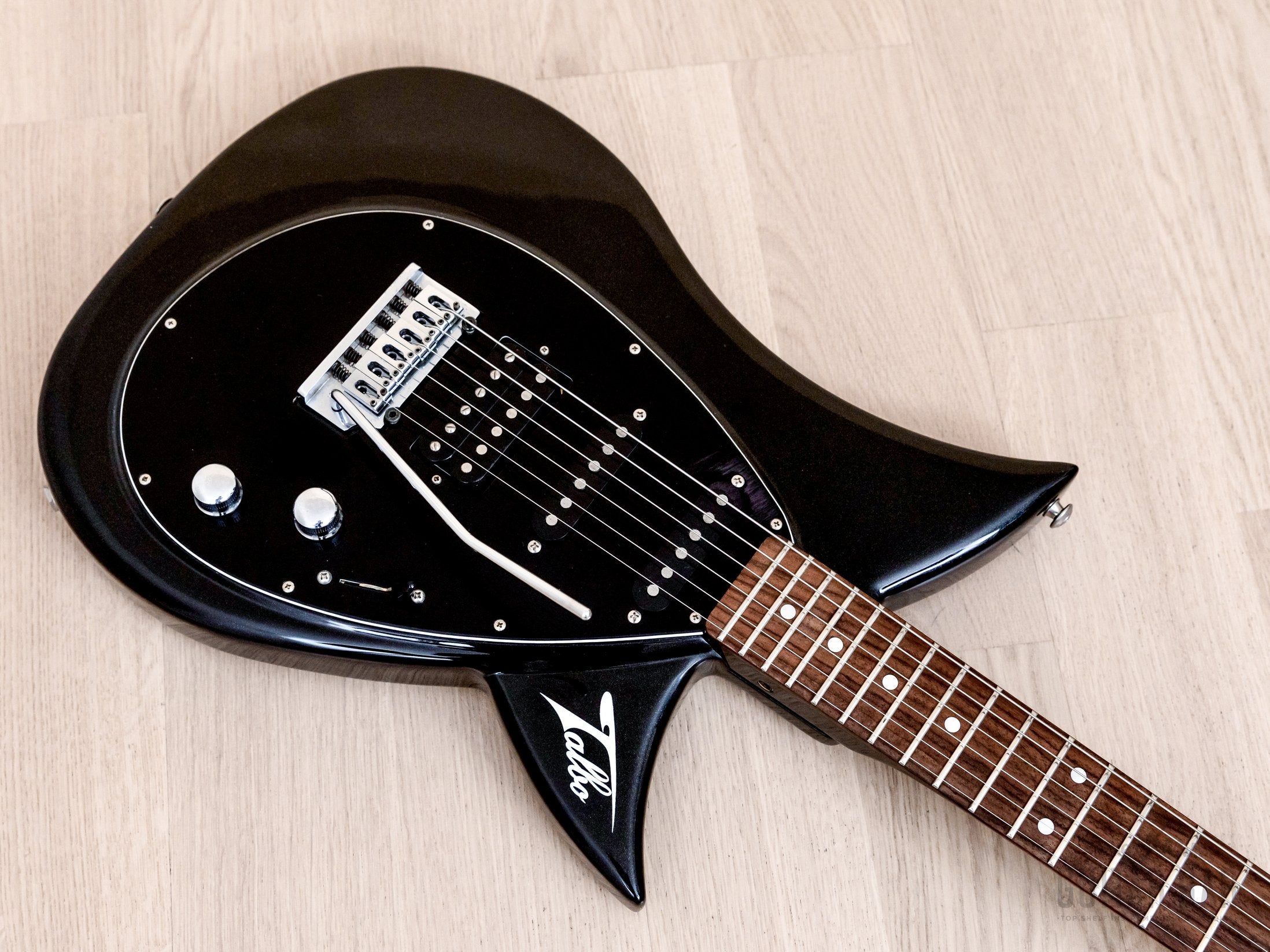 1990s Tokai Talbo A-125SH Aluminum Body Guitar Black Sparkle, Japan