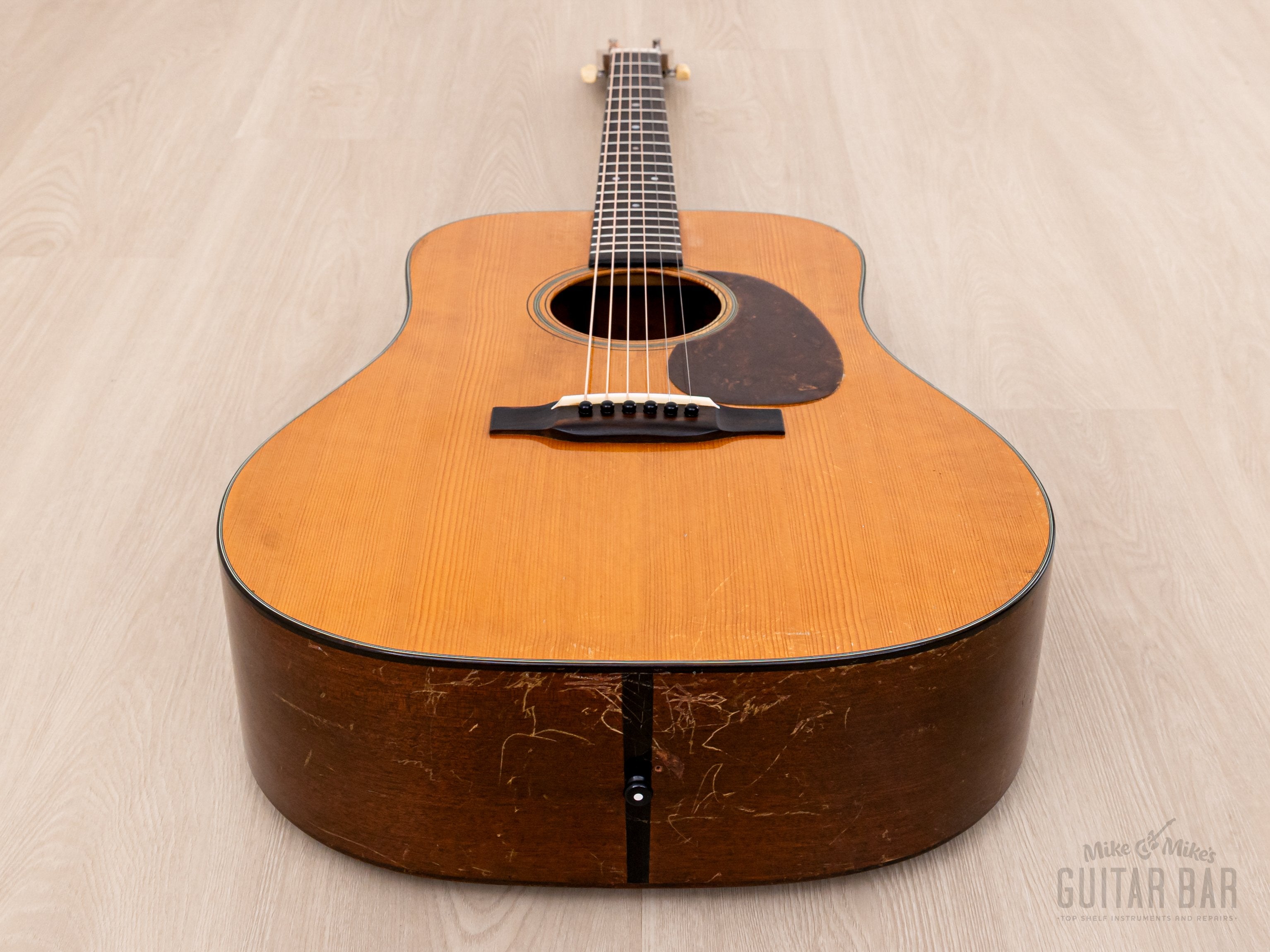1945 Martin D-18 Vintage Dreadnought Acoustic Guitar, Wartime Features w/ Adirondack Spruce Top, Case