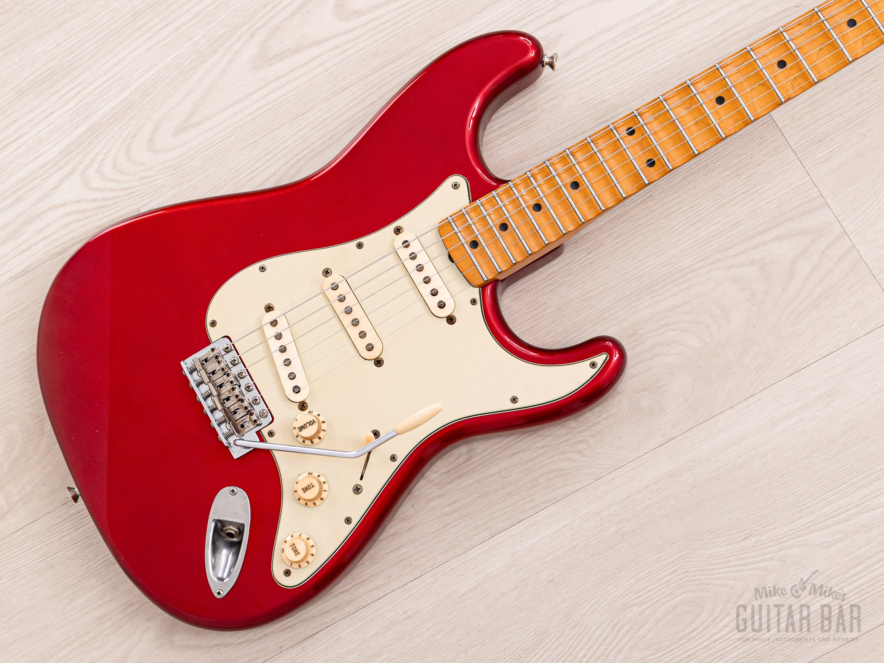 1992 Fender Order Made Stratocaster Yngwie-Spec Candy Apple Red w/ Scalloped Fretboard, Japan MIJ Fujigen