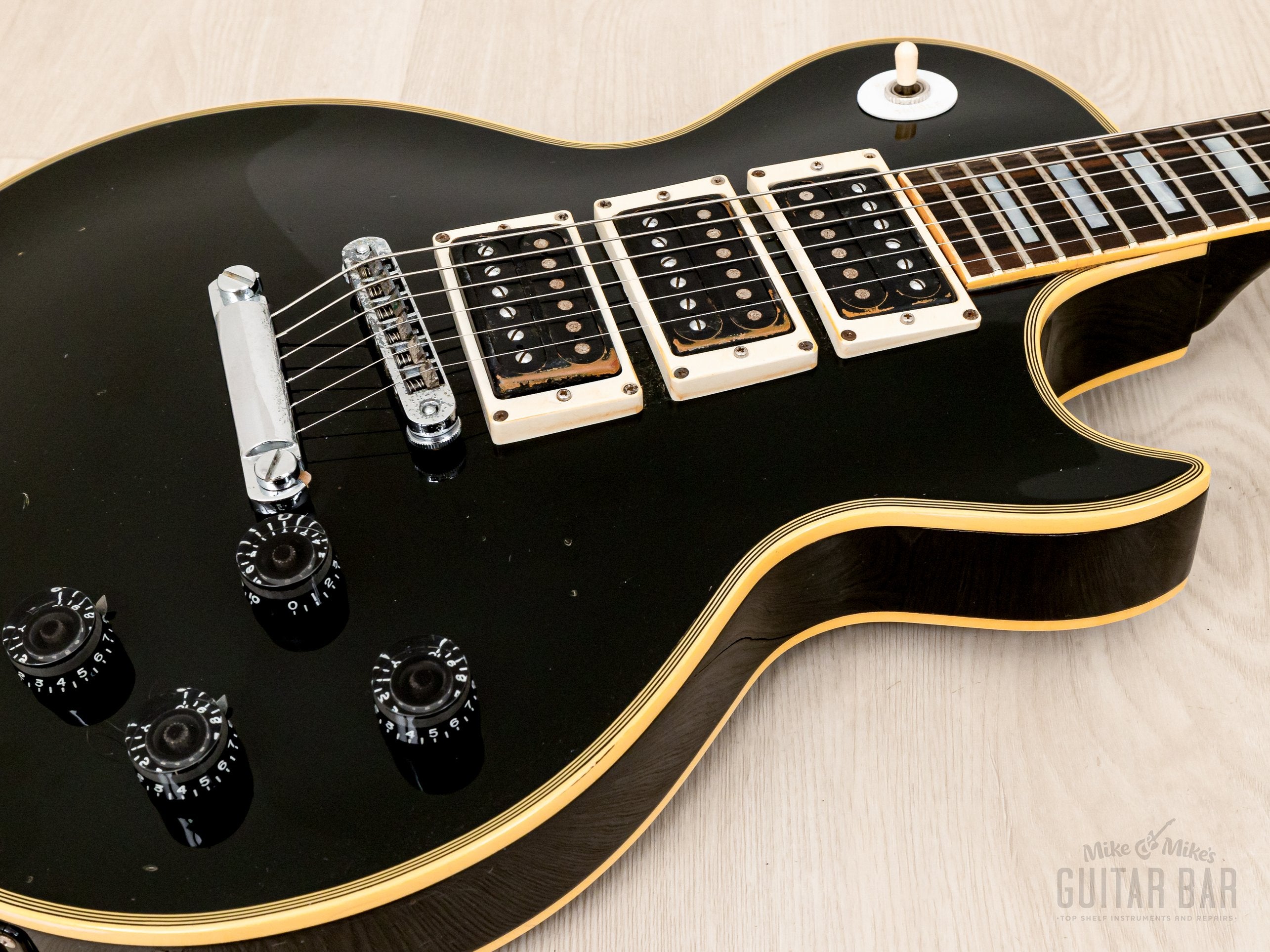 1977 Greco EG800PB Vintage 3 Pickup Custom Black Beauty Frampton Phenix, Japan Fujigen