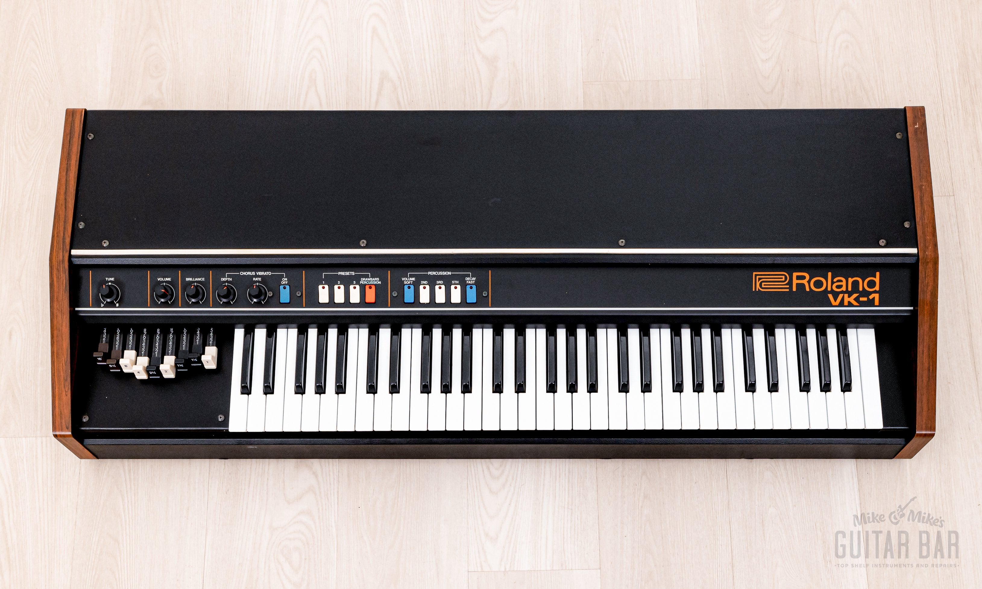 1970s Roland VK-1 Vintage Analog Drawbar Organ, Clean & Serviced w/ Ca