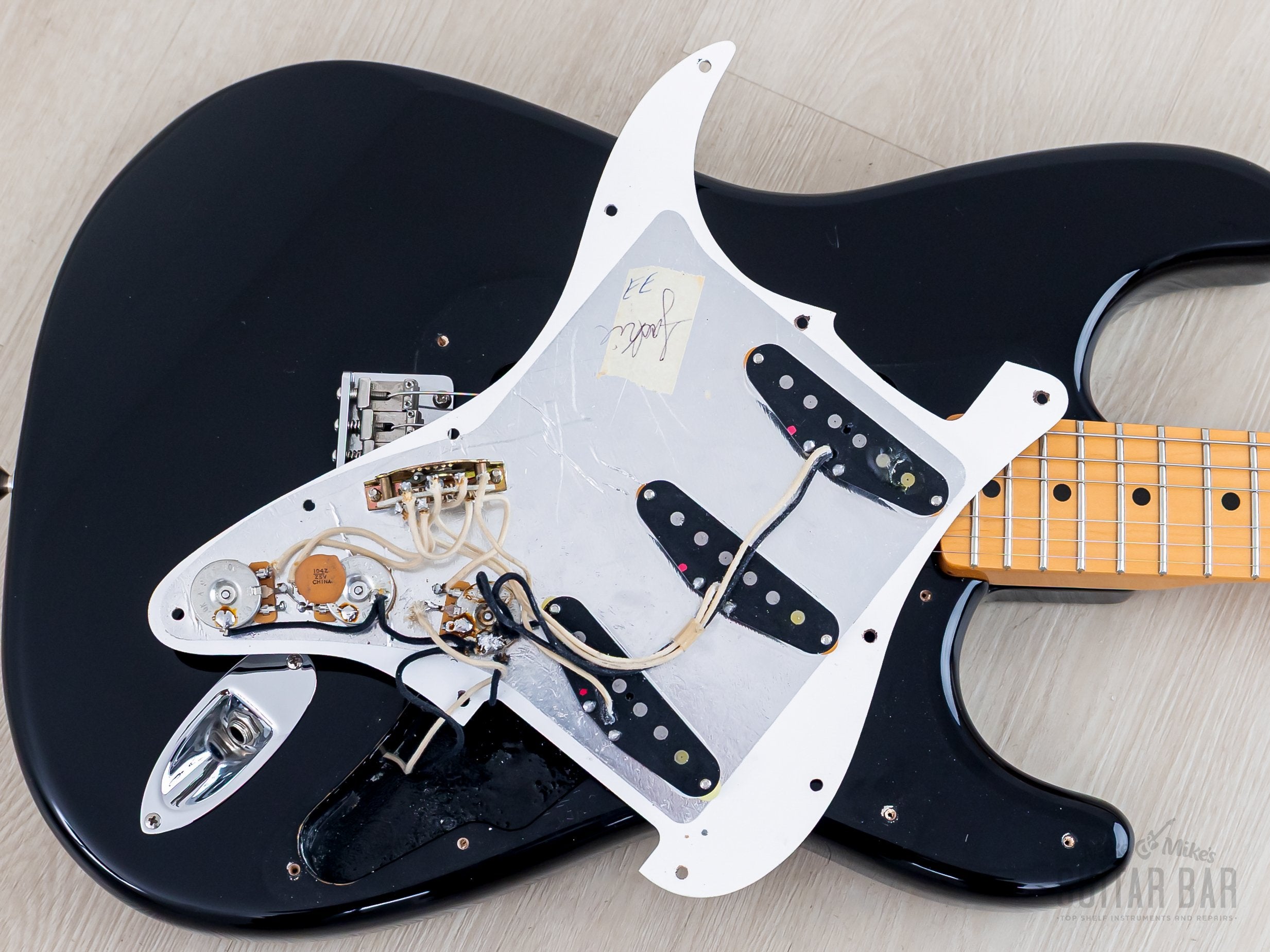 1998 Fender Jimi Hendrix Voodoo Stratocaster Black, Near-Mint w/ Case