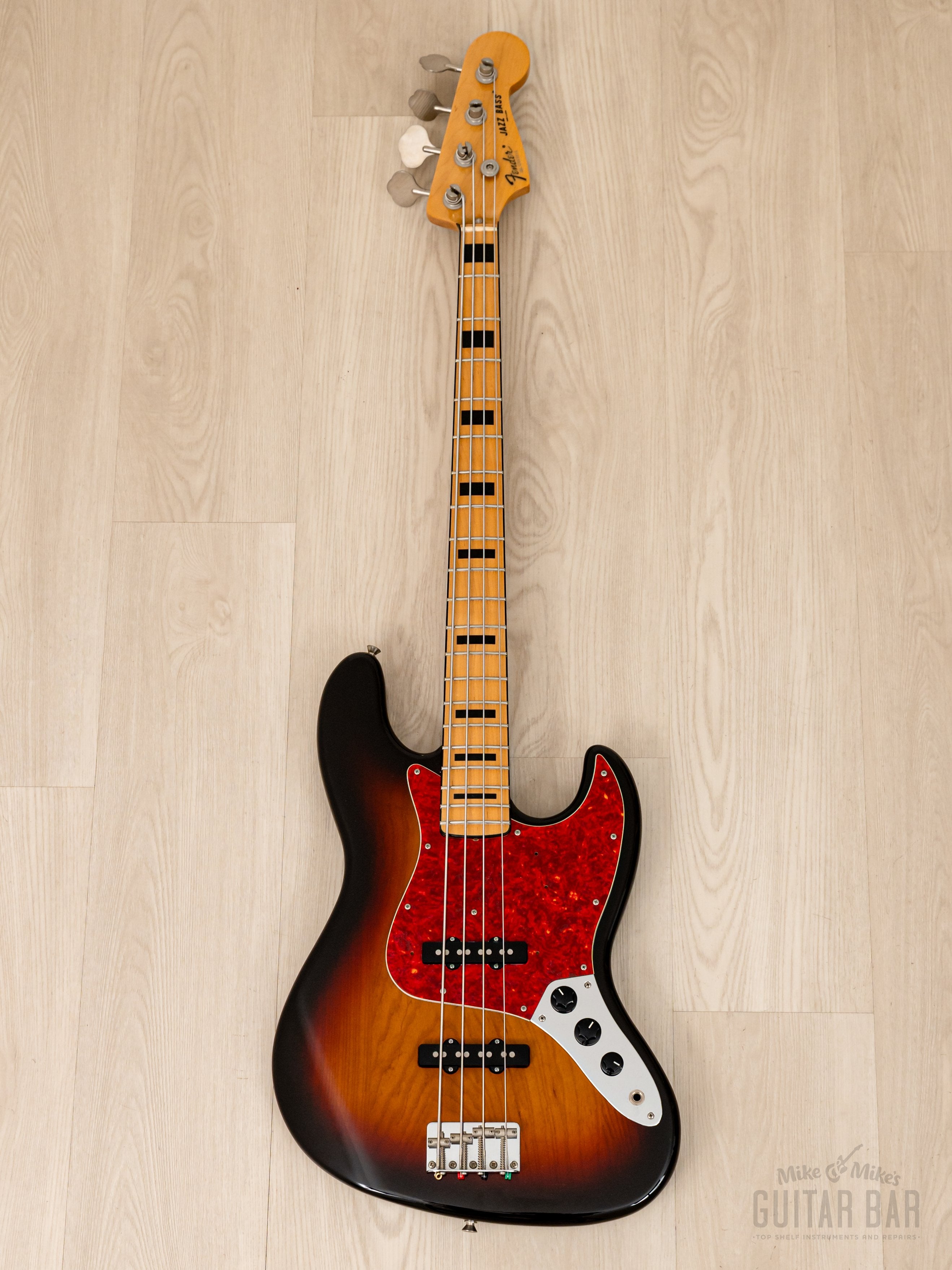 2004 Fender Jazz Bass ‘75 Vintage Reissue JB75-90US Sunburst w/ USA  Pickups, Near-Mint, Japan CIJ