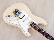 Body angled from the bass side