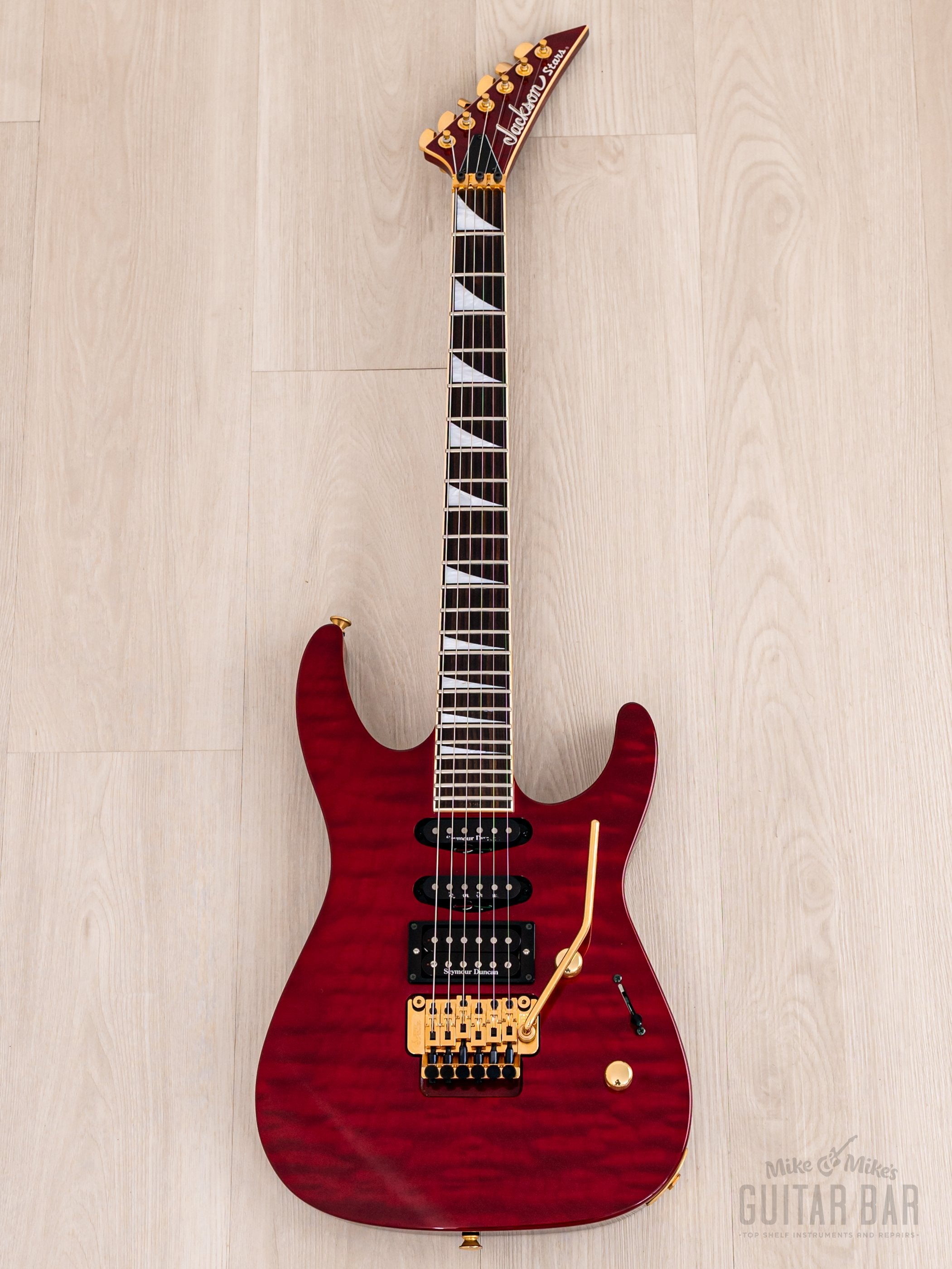 1999 Jackson Stars Japan Pride Soloist J.P. SL-175 Trans Red Quilt Top SSH Superstrat w/ Case