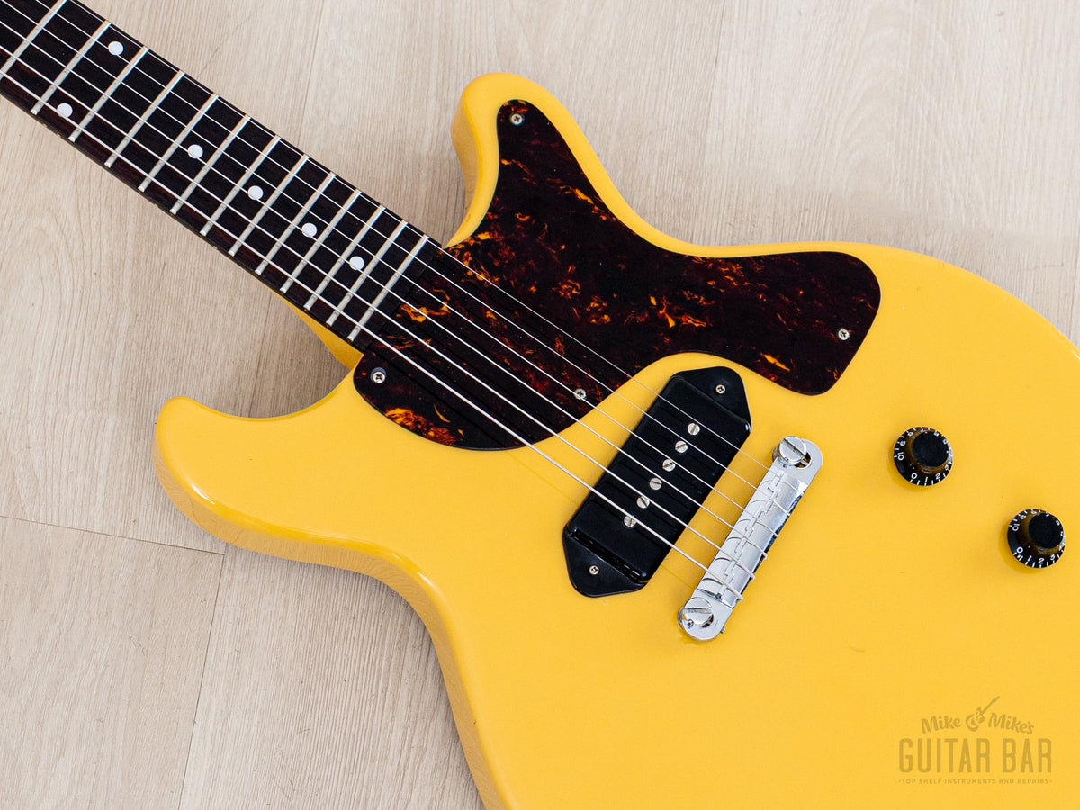 1994 Orville Les Paul Junior DC body and pickguard, angled view
