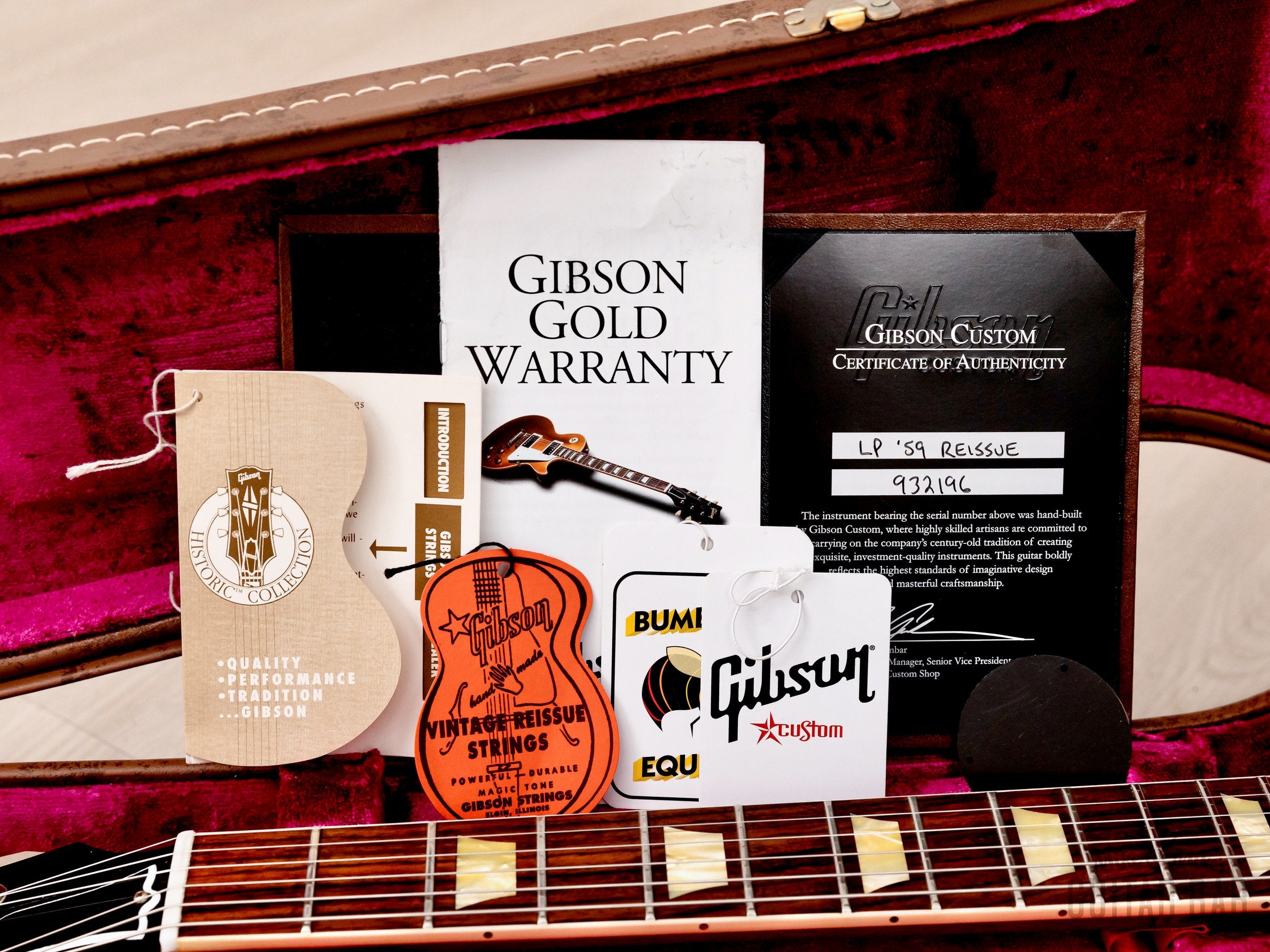 2013 Gibson Custom Shop Historic 1959 Les Paul Standard R9 Bourbon Burst w/ Case, COA, Tags