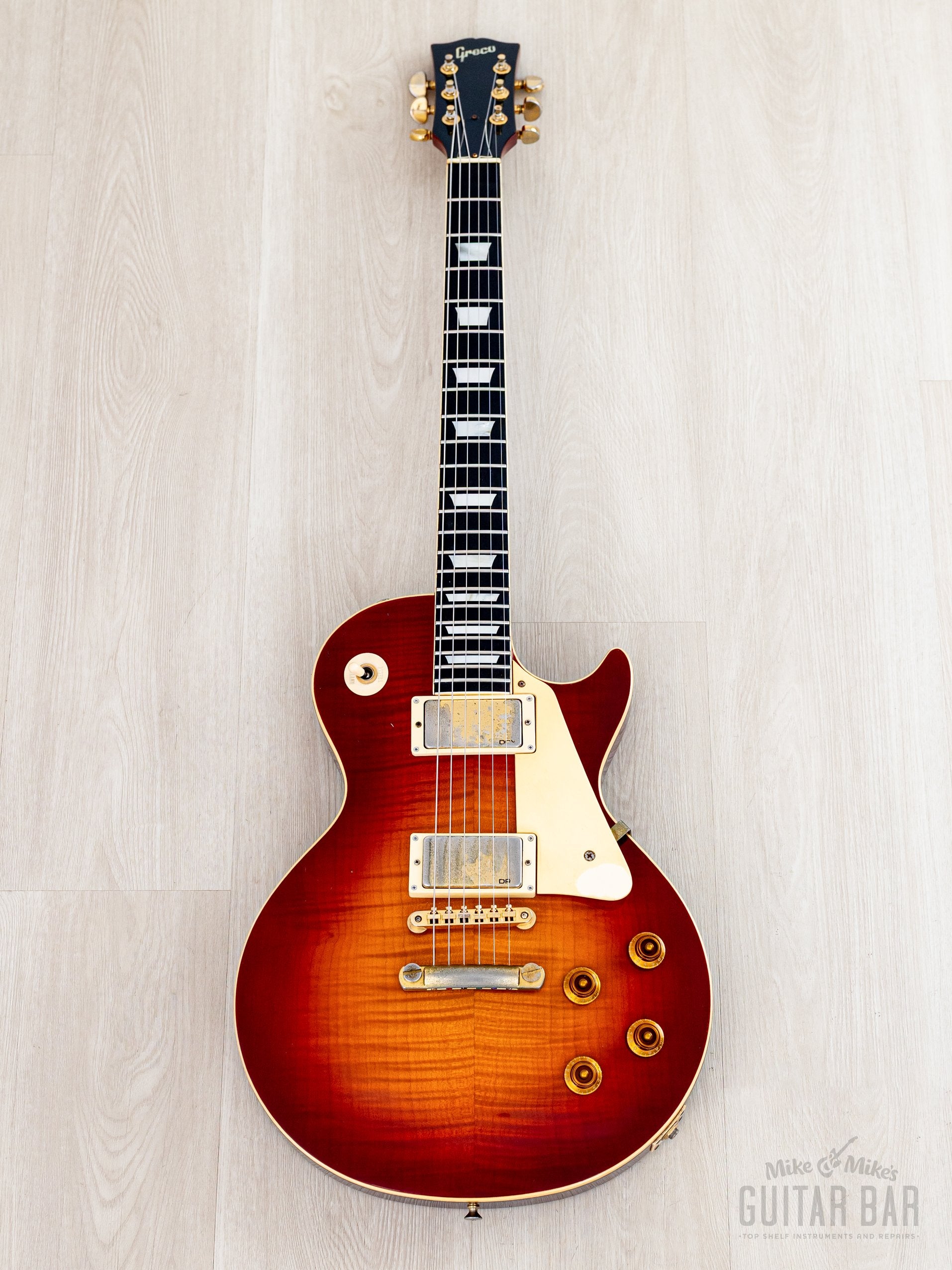 1985 Greco Mint Collection EG59-240 Burst Standard Carved Top w/ Dry H