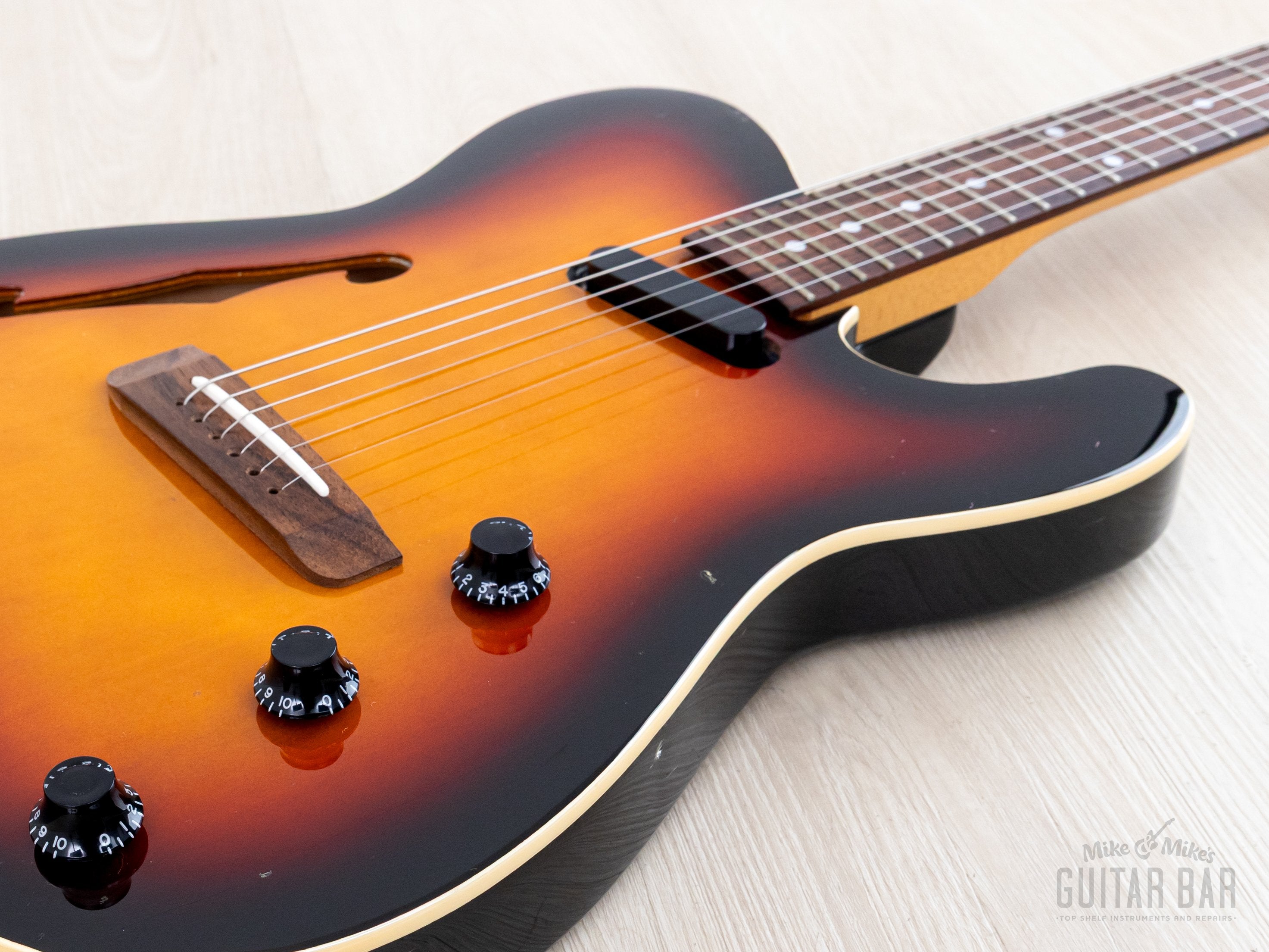 1996 Fender Thinline Telecaster TLAC-100 Sunburst Piezo & Lace Sensor,
