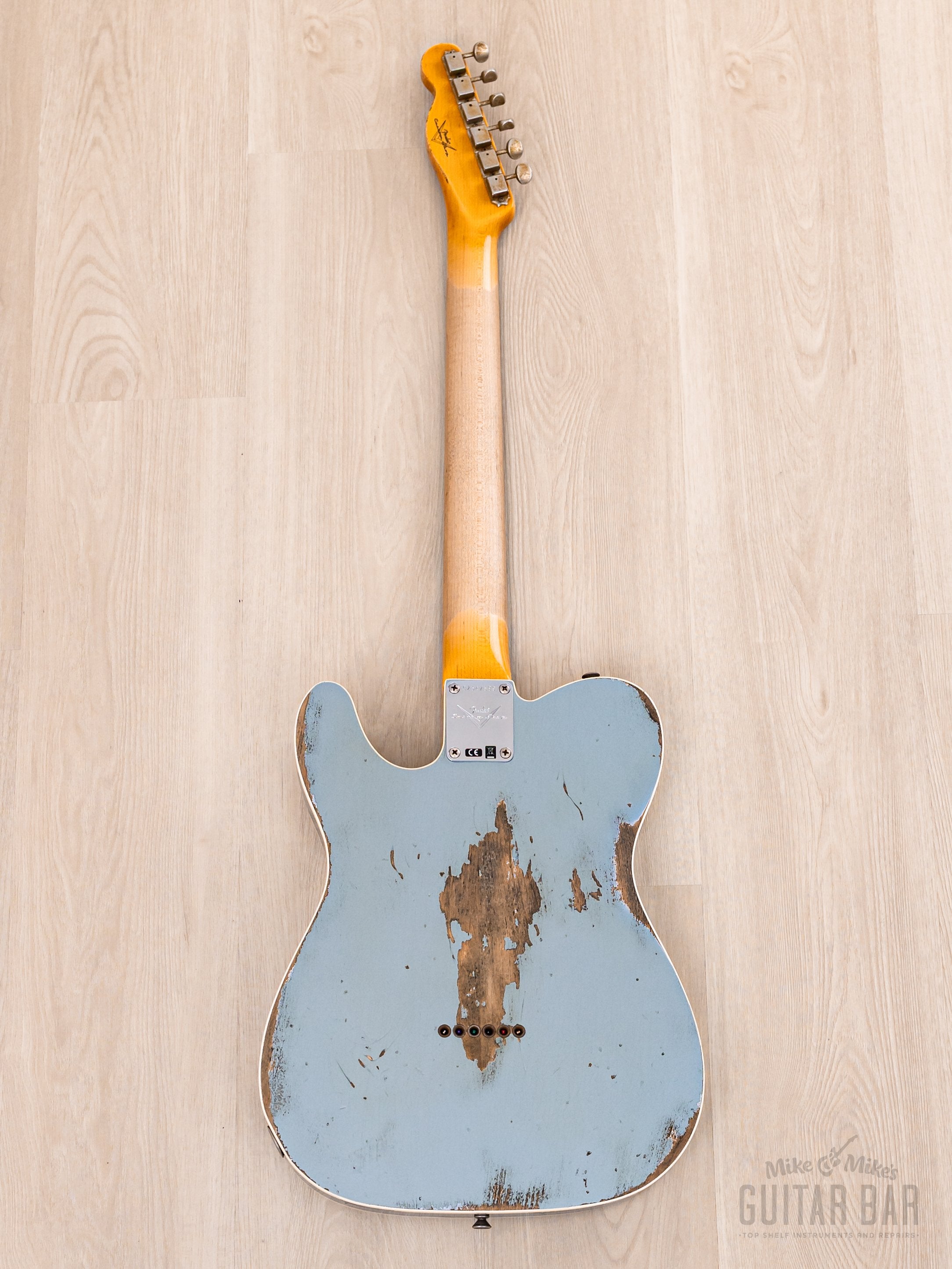 2020 Fender Custom Shop 1964 Telecaster Custom Heavy Relic Aged Ice Blue w/ Case, COA, Tags