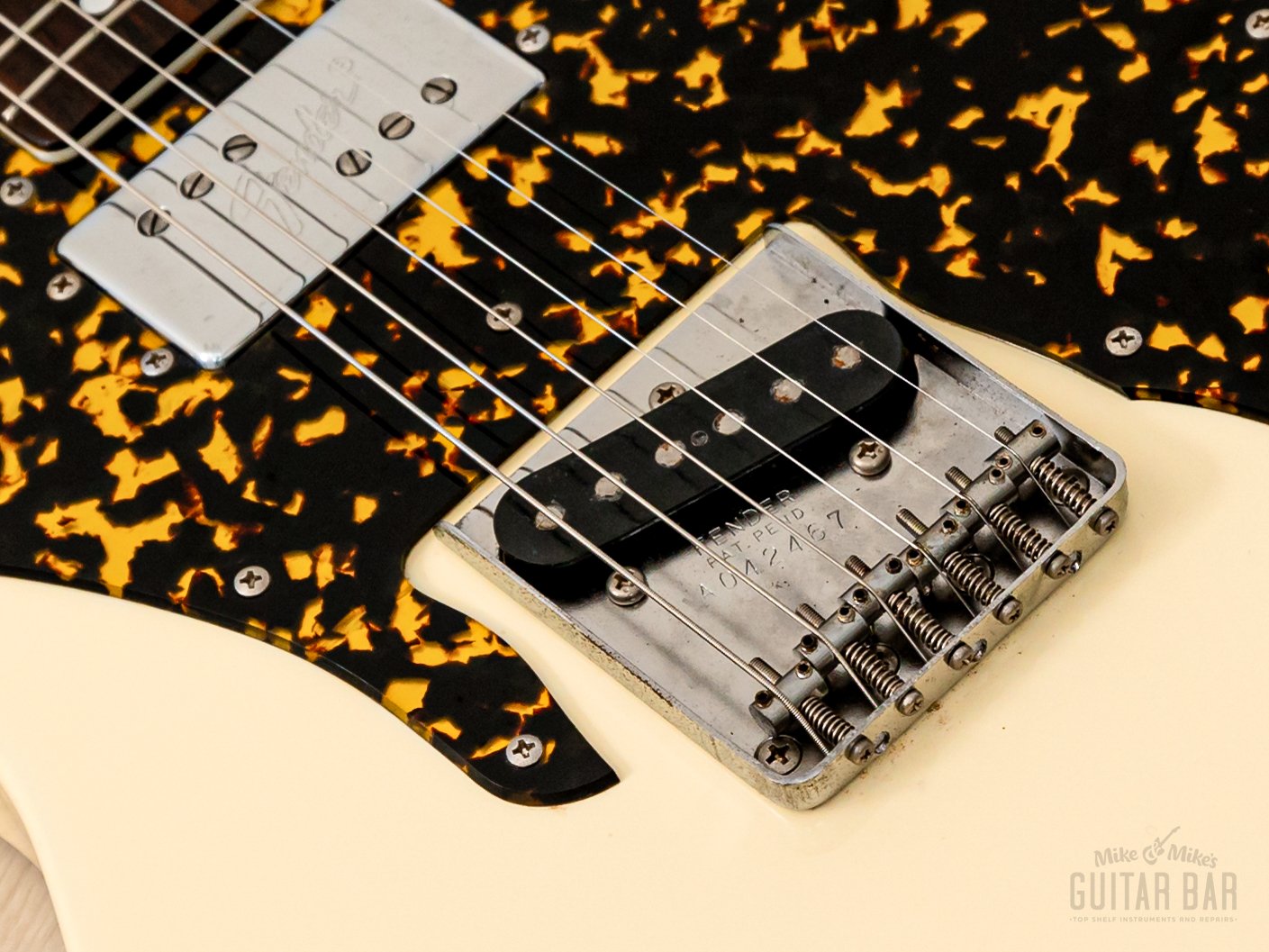 1990 Fender Order Made Telecaster Custom TC72 White, Non-Catalog w/ Leopard Guard, Japan MIJ Fujigen