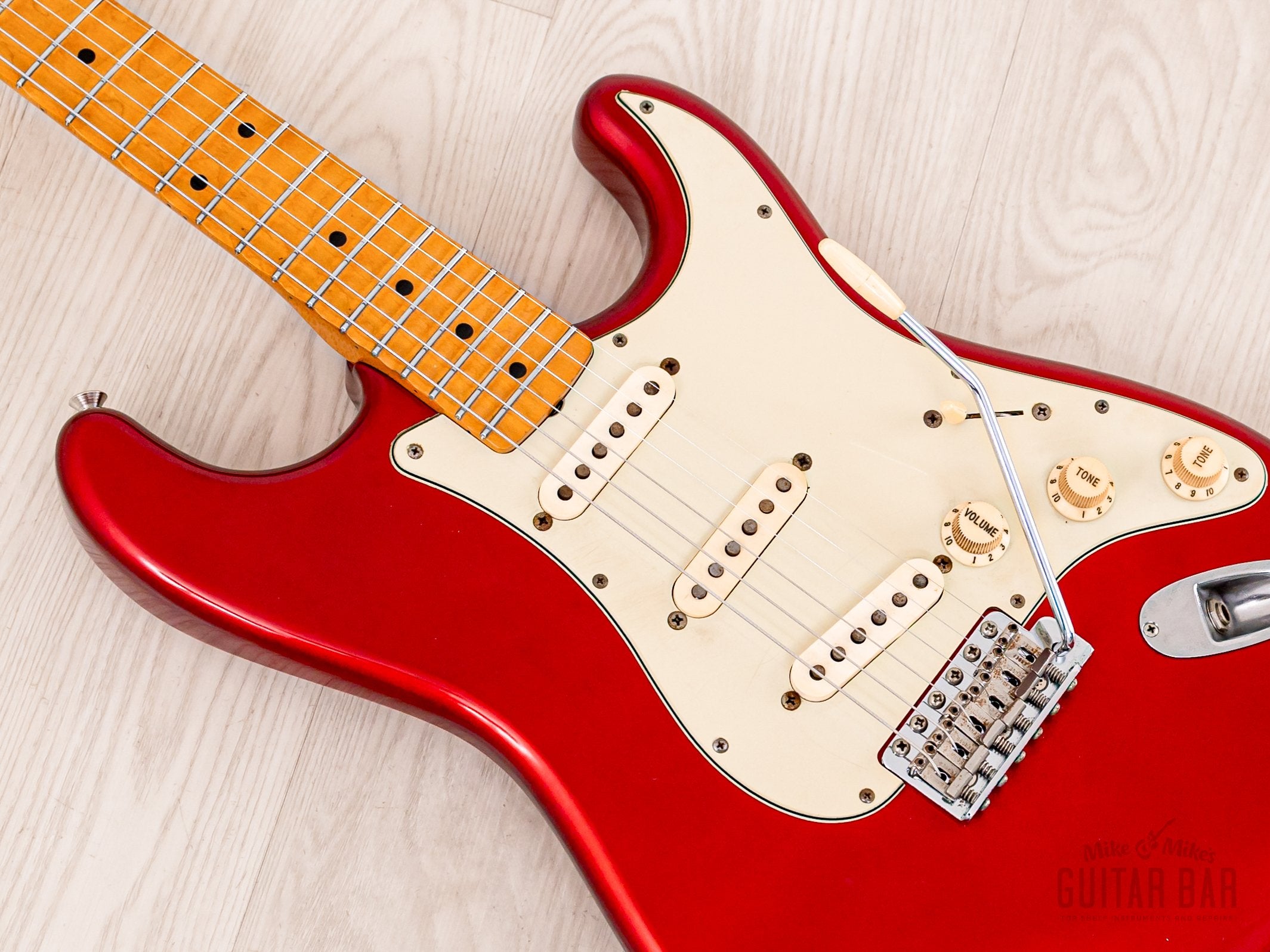 1992 Fender Order Made Stratocaster Yngwie-Spec Candy Apple Red w/ Scalloped Fretboard, Japan MIJ Fujigen