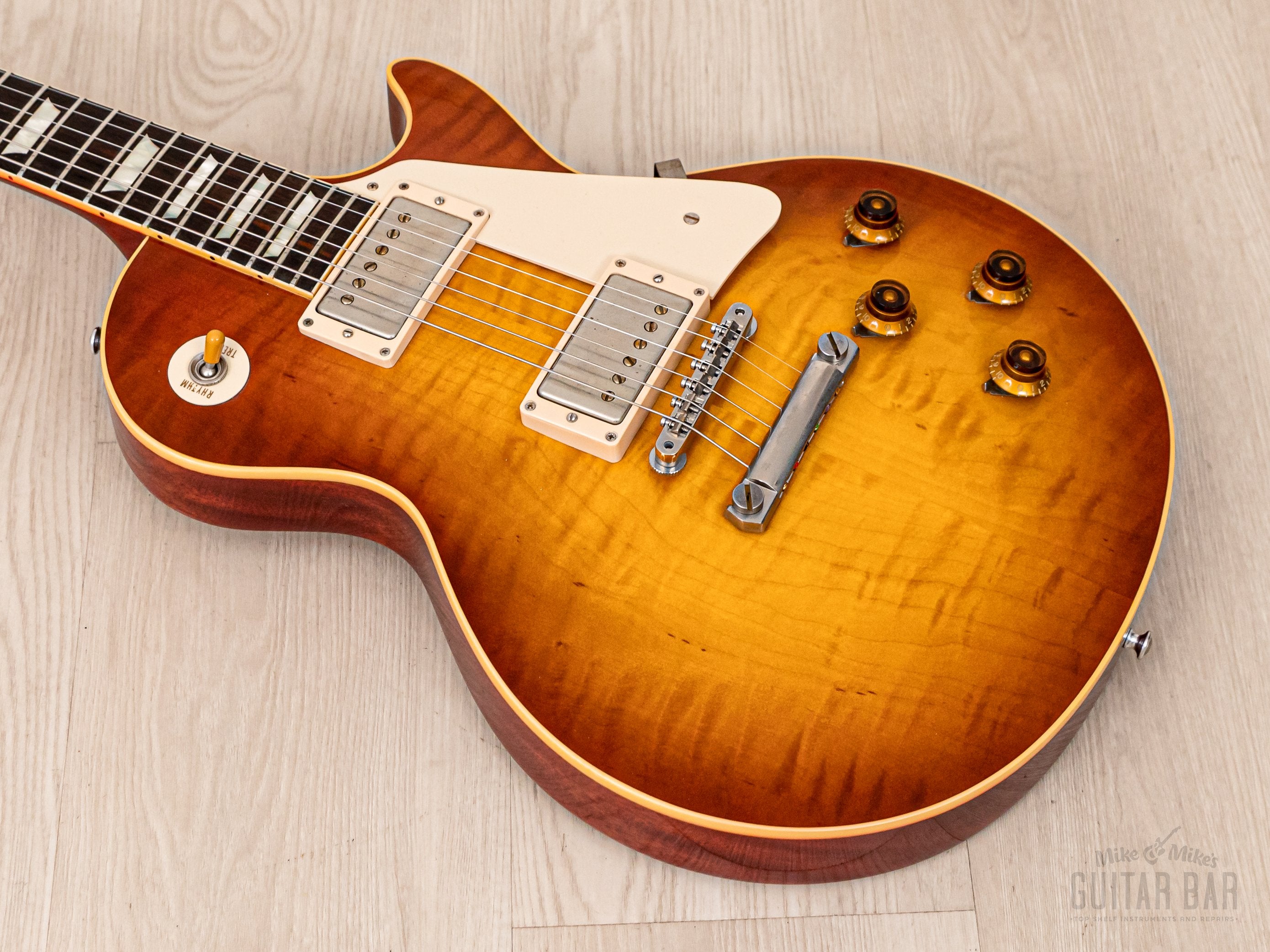 2013 Gibson Custom Shop Historic 1958 Les Paul Standard R8 Flame Top, Ice Tea Burst w/ Custombucker PAFs, COA & Case