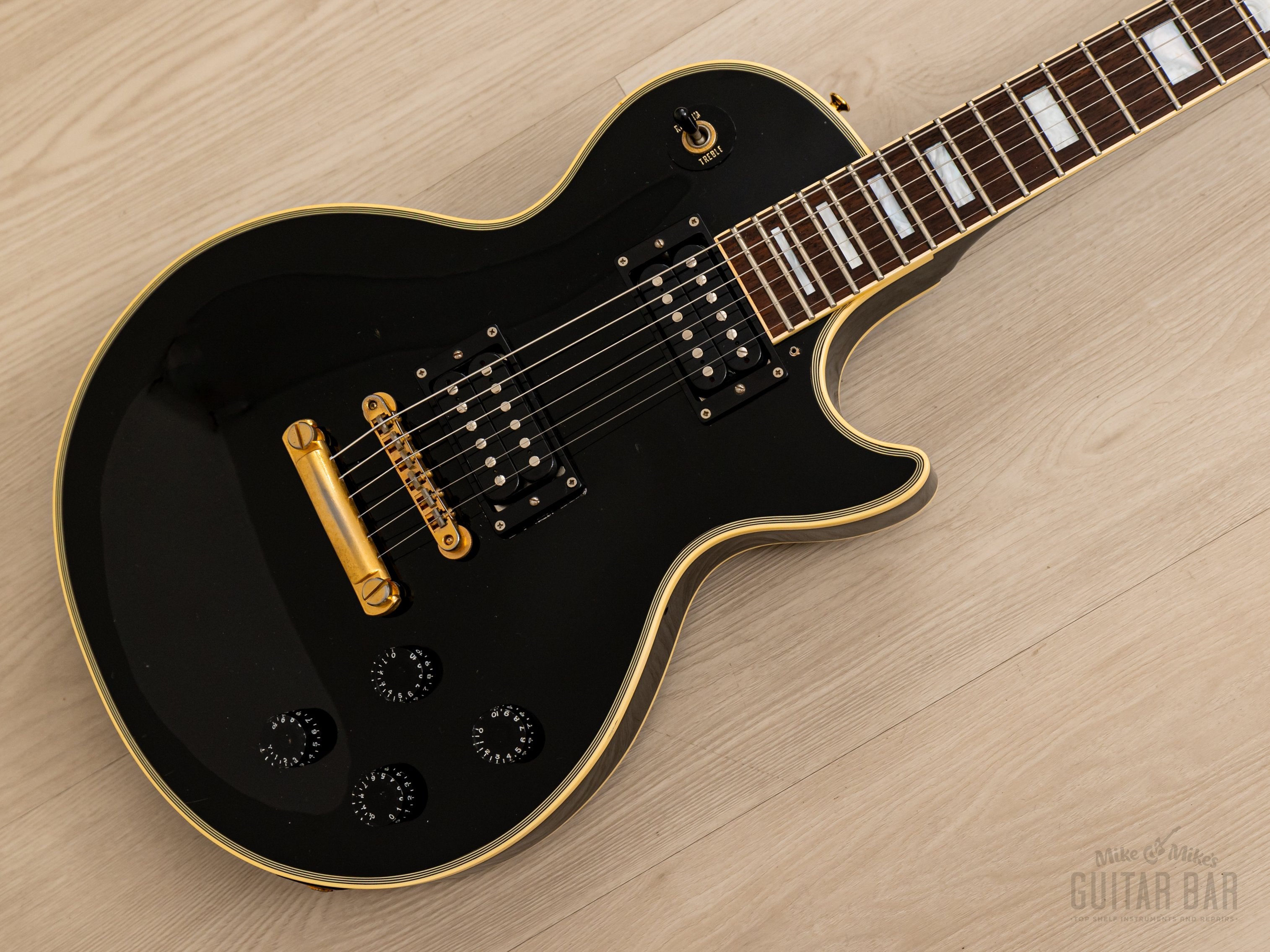 1993 Orville Les Paul Custom LPC-75 Black Beauty Gibson-Licensed w/ Se –  Mike & Mike's Guitar Bar