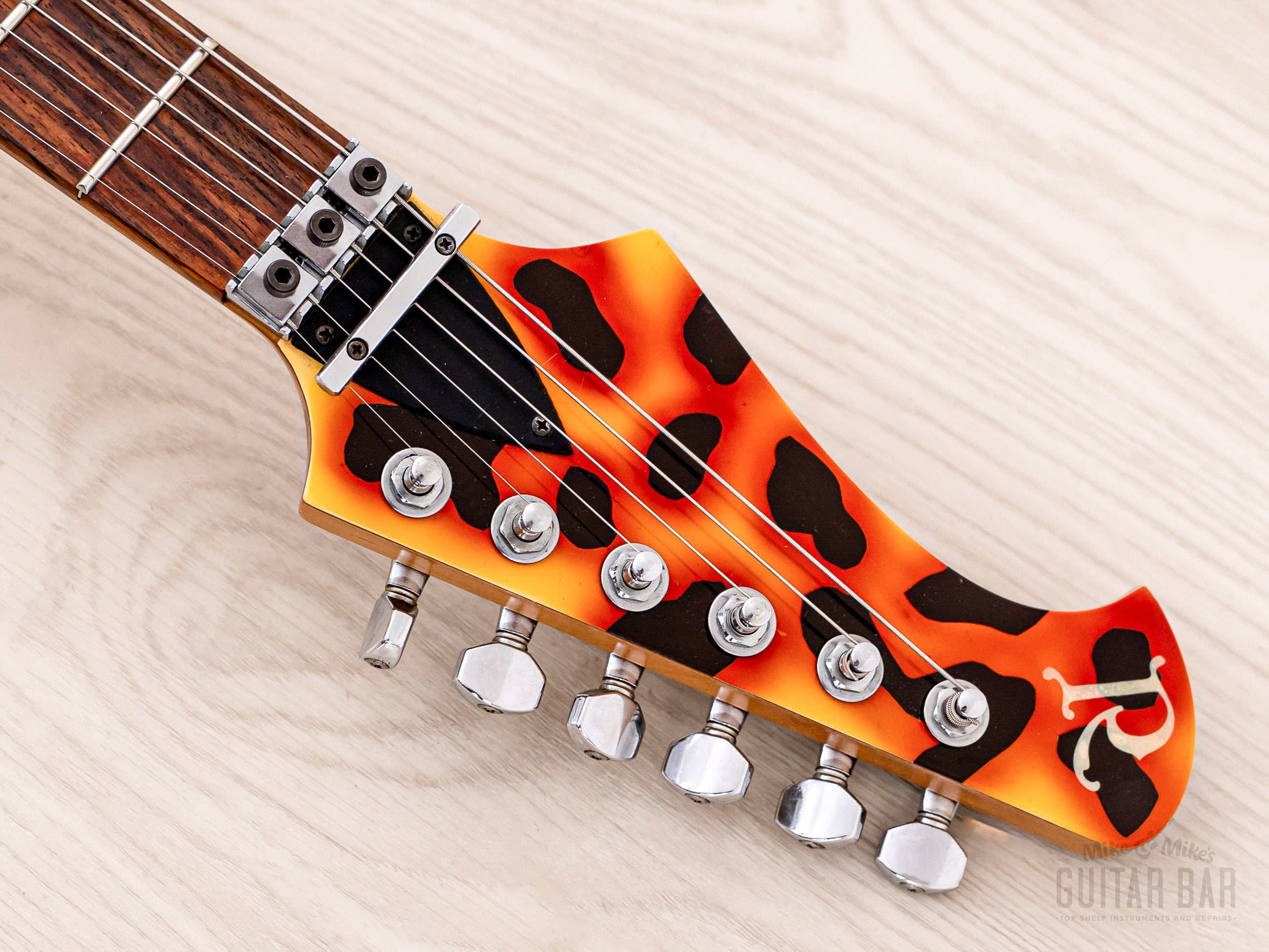 1980s BC Rich Stealth NJ Series Explorer Cheetah Print w/ Floyd Rose & EMG, Japan