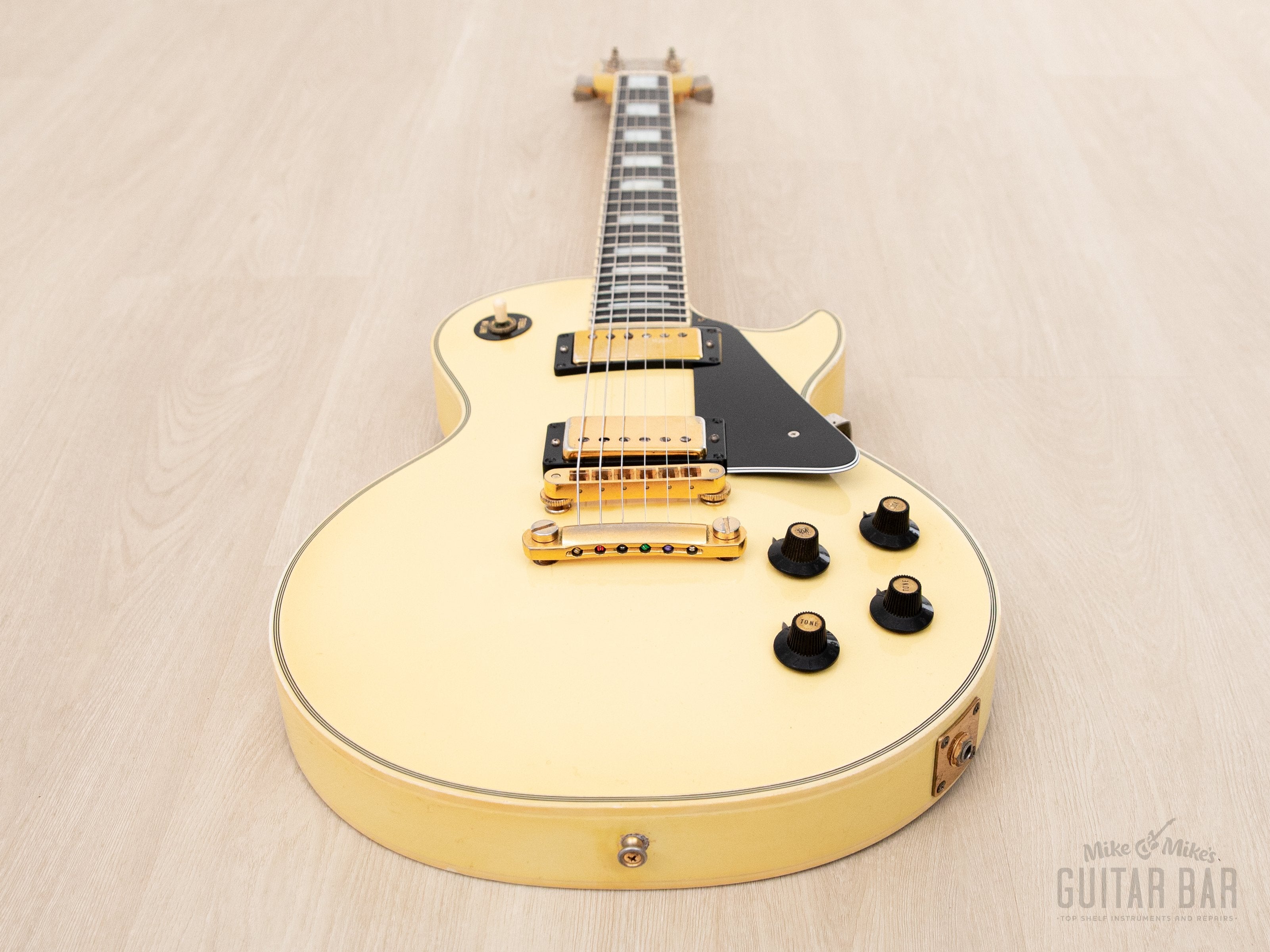 1974 Gibson Les Paul Custom Vintage Guitar Alpine White w/ Case, Randy Rhoads