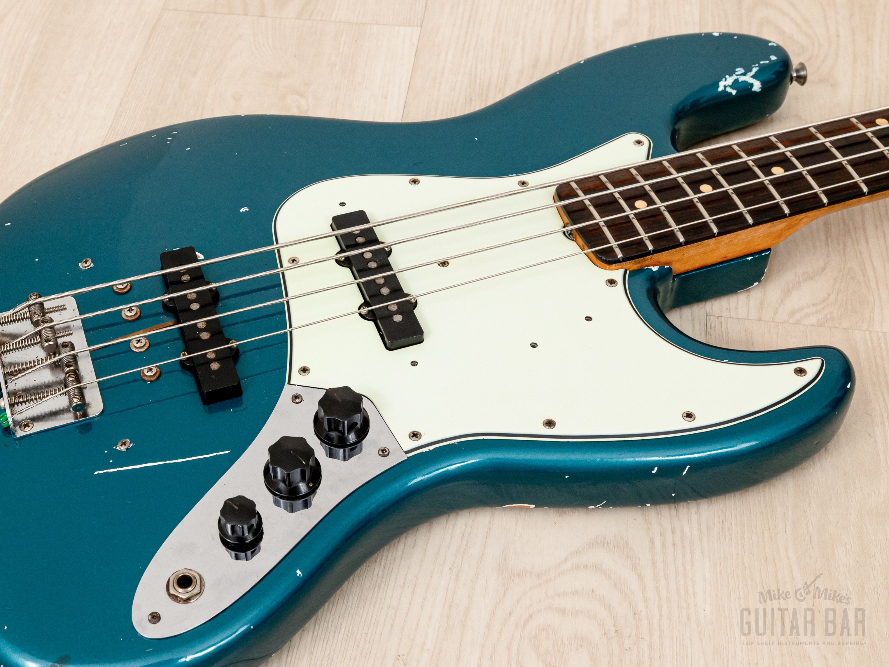 1962 Fender Jazz Bass Pre-CBS Vintage Bass Lake Placid Blue w/ Case