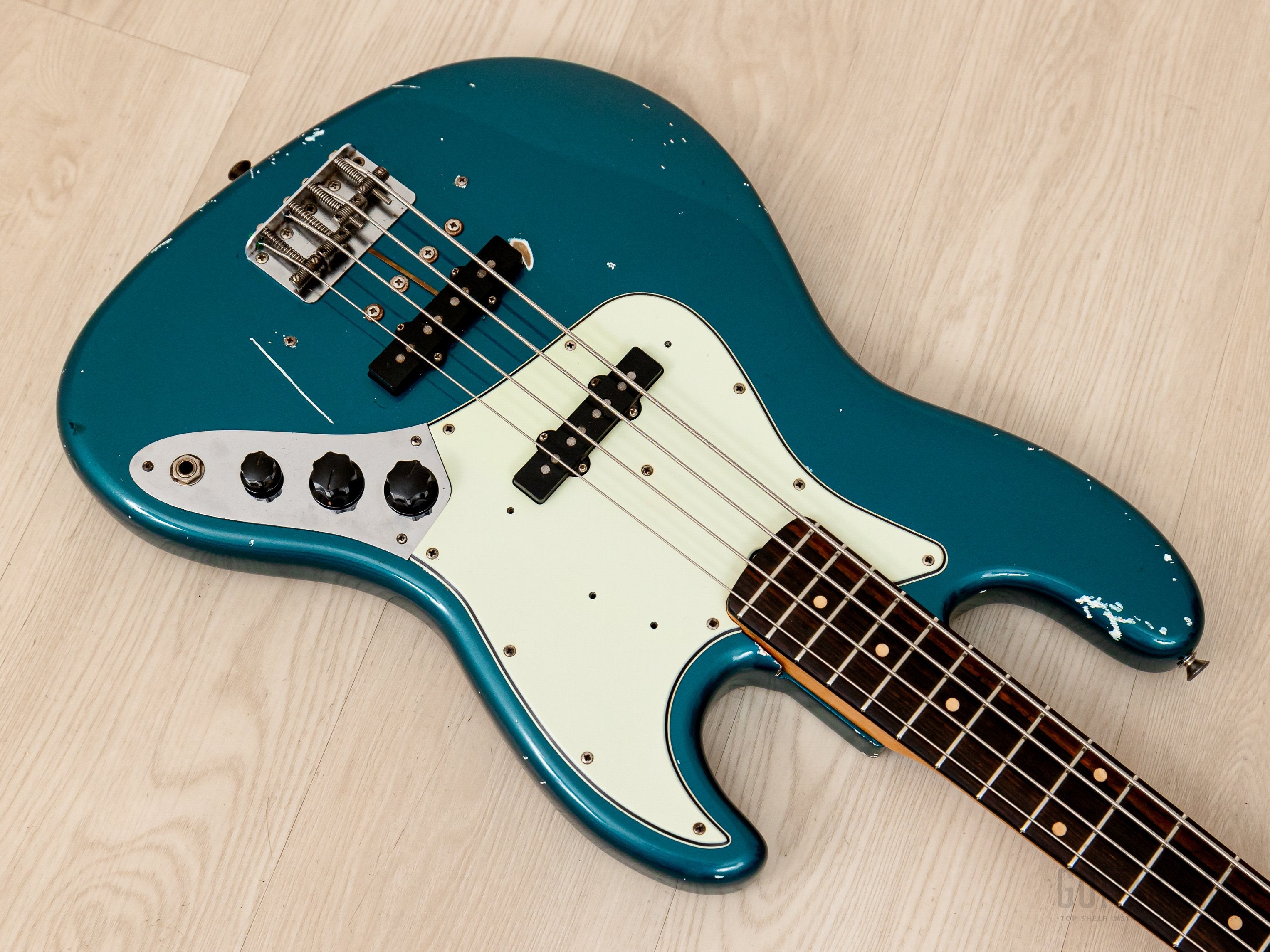 1962 Fender Jazz Bass Pre-CBS Vintage Bass Lake Placid Blue w/ Case