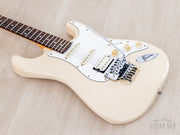 Body and neck angled from the treble side