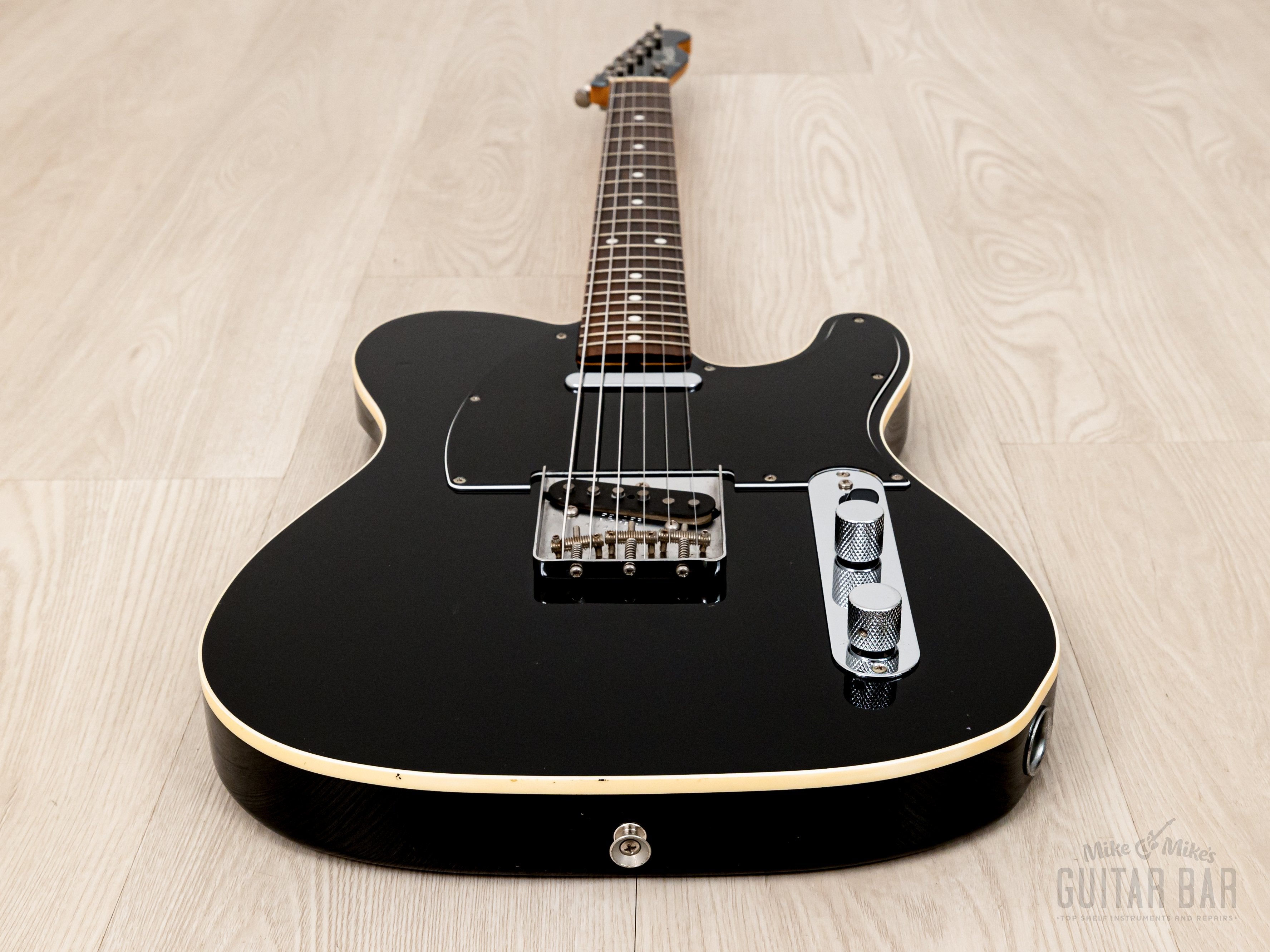 2008 Fender Telecaster TL62B-TX/MH, Black + Matching Headstock, Bound Top w/ USA Pickups, Japan CIJ
