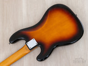 Close-up of Sunburst body back and neck plate