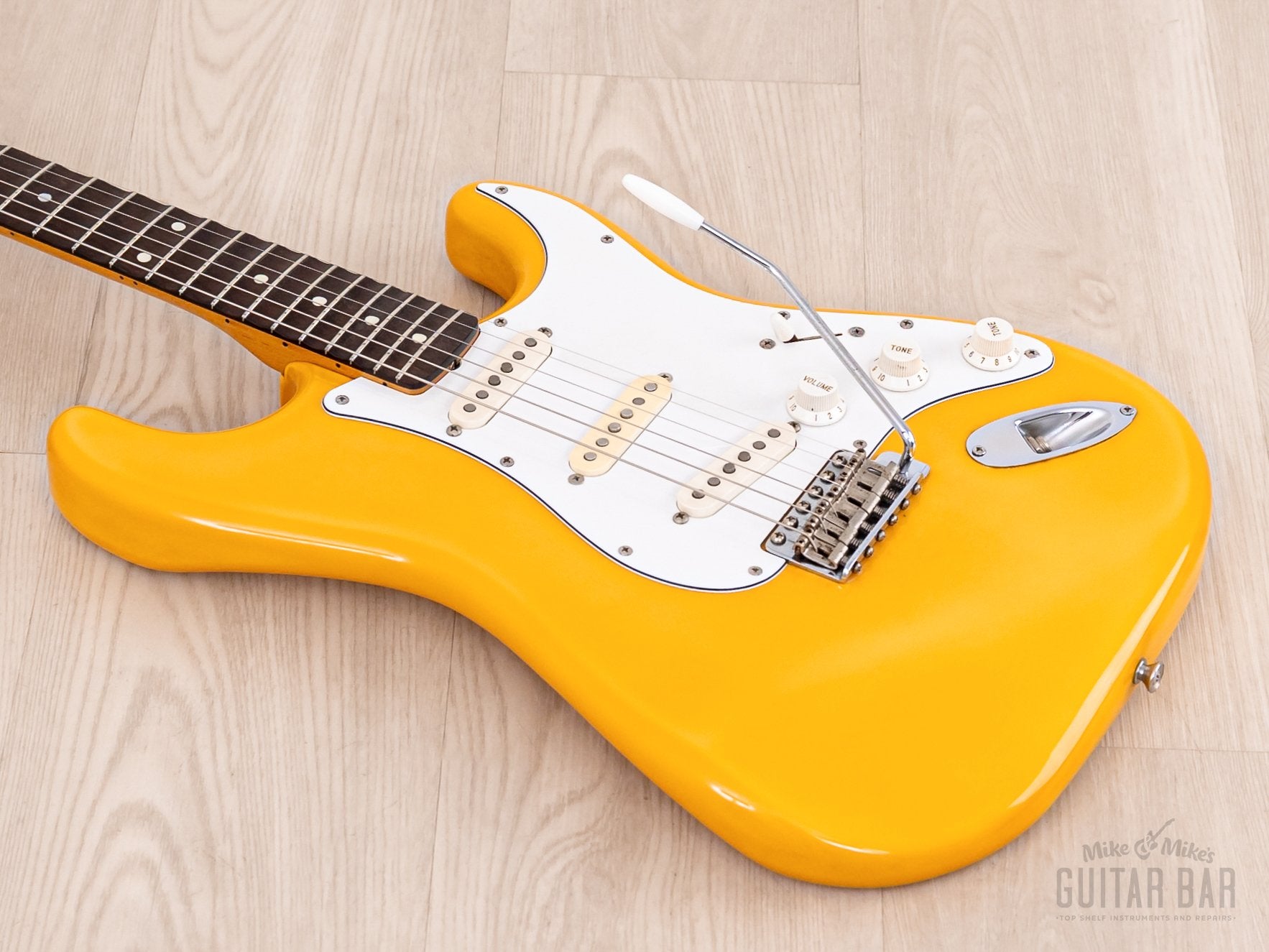 1986 Fender Order Made Yngwie Malmsteen Stratocaster ST62 Yellow White w/ USA Dimarzio DP117, Japan MIJ Fujigen