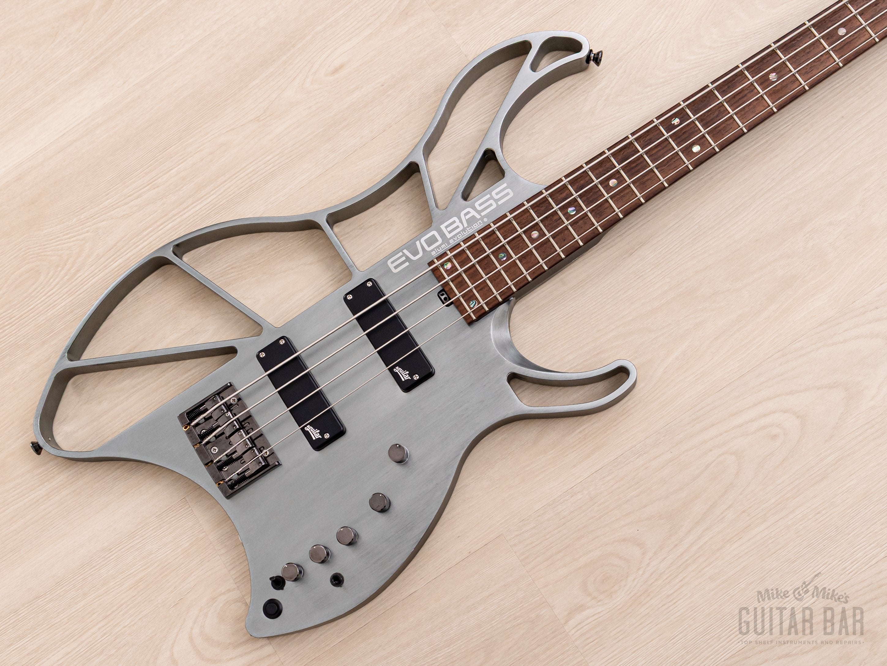 2021 EVO Bass B0101Z-4 Aluminum Body w/ Aguilar Pickups, OPB-3 Active Preamp, Flight Case & Tags