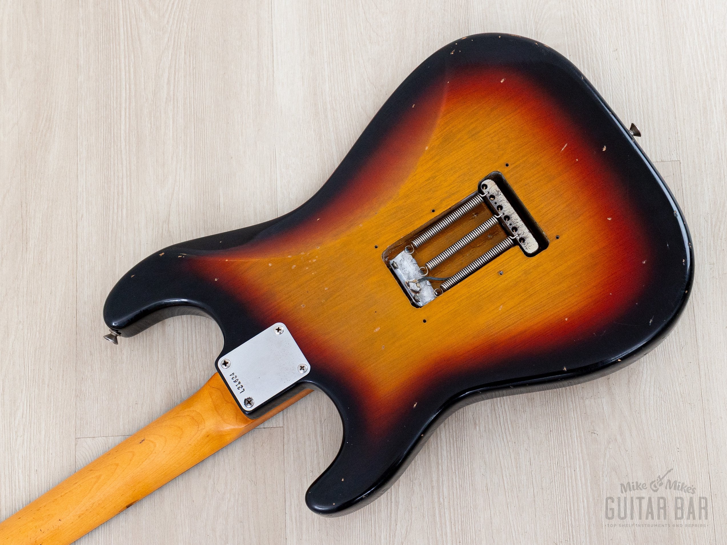 1963 Fender Stratocaster Korina Pre-CBS Vintage Guitar Sunburst w/ Cas