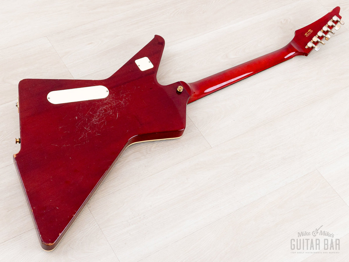 Ibanez DT400 back, angled view