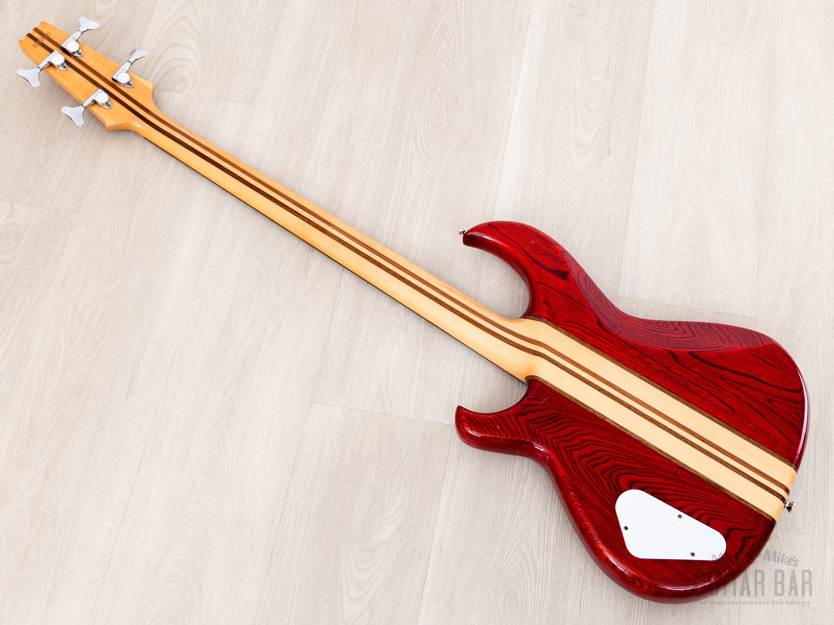 1982 Aria Pro II SB-R60 PR Vintage Neck Through Bass Padauk Red, Near-