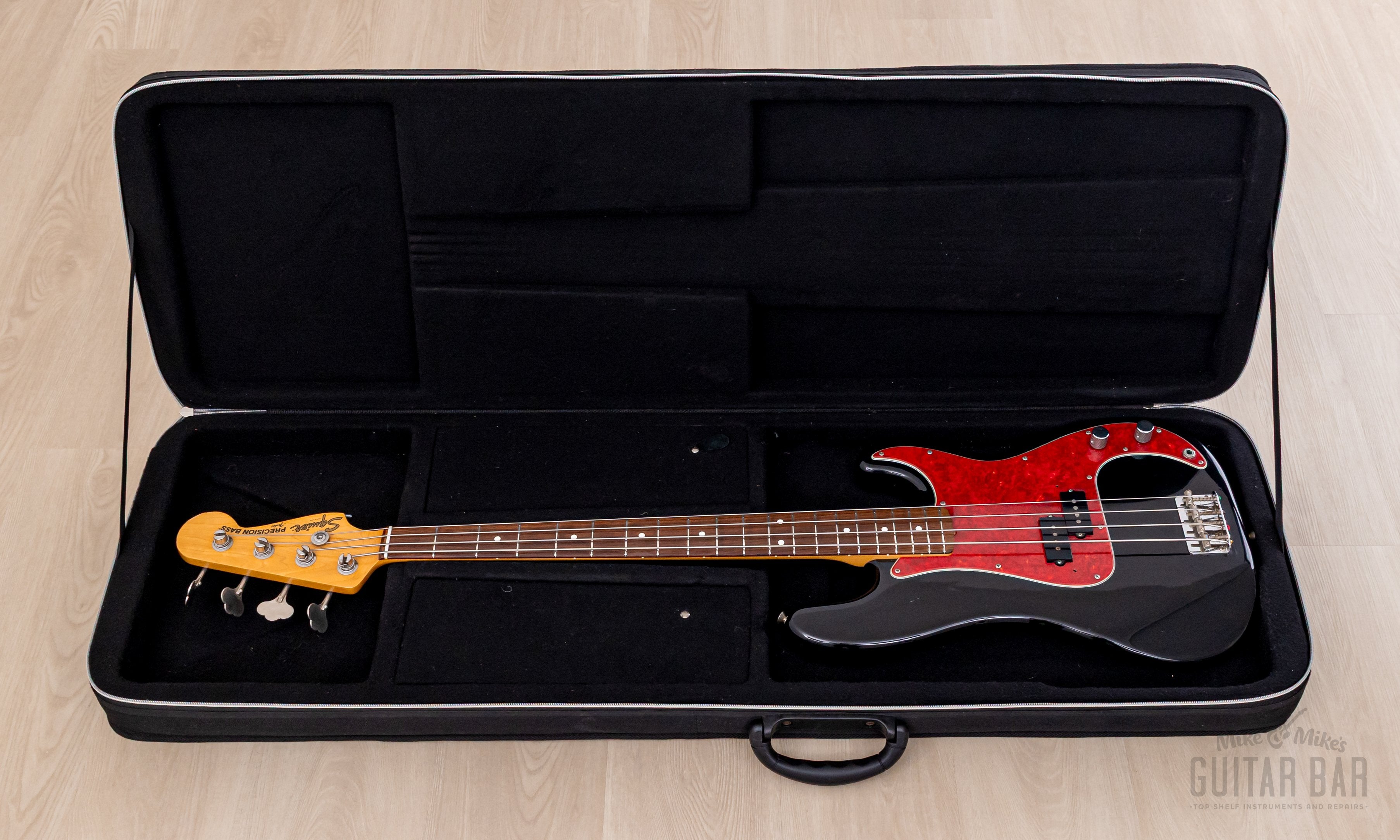 1983 Squier by Fender JV Precision Bass '62 Vintage Reissue SPB-50 Black w/ Case, Japan MIJ Fujigen