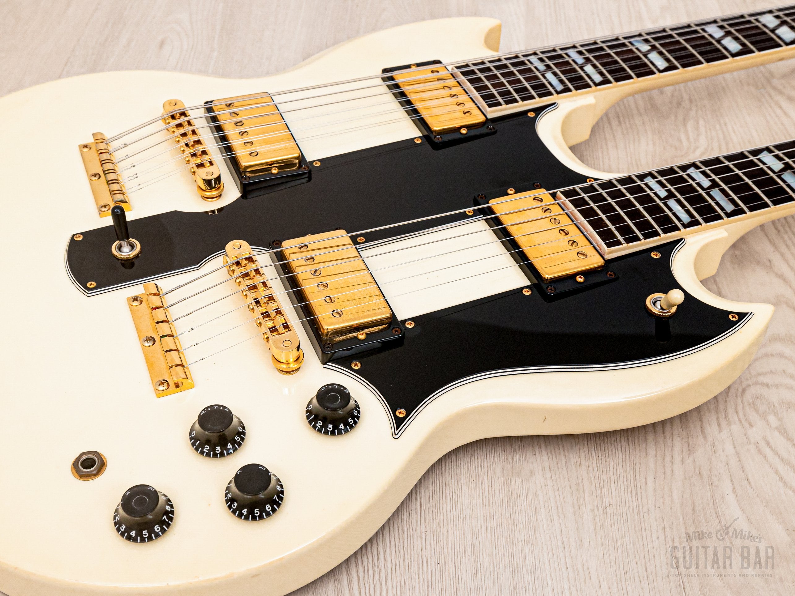 1997 Gibson EDS-1275 Double Neck SG Alpine White, 100% Original w/ Tags & Case, Yamano