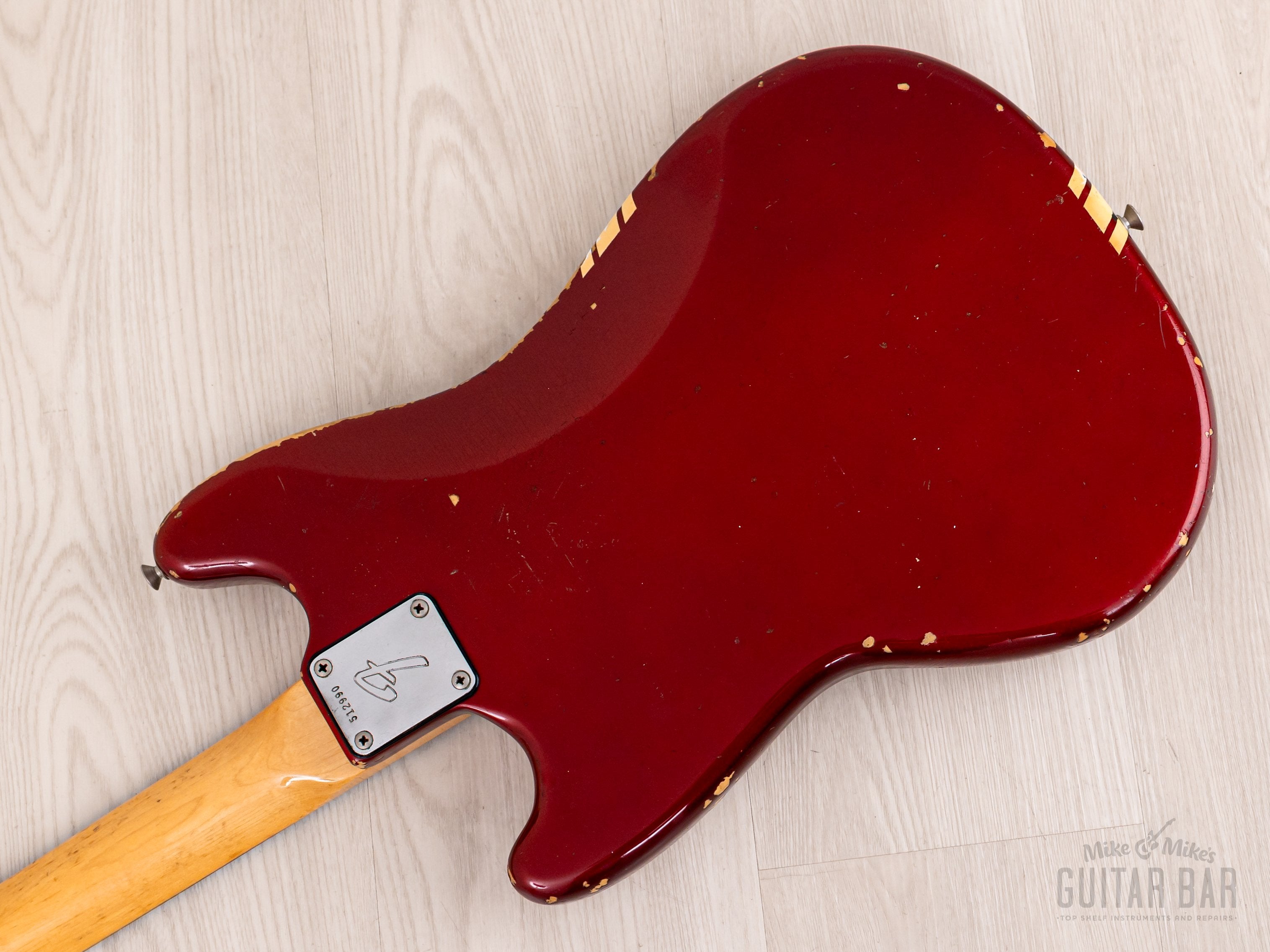 1974 Fender Competition Mustang Vintage Offset Guitar Competition Red
