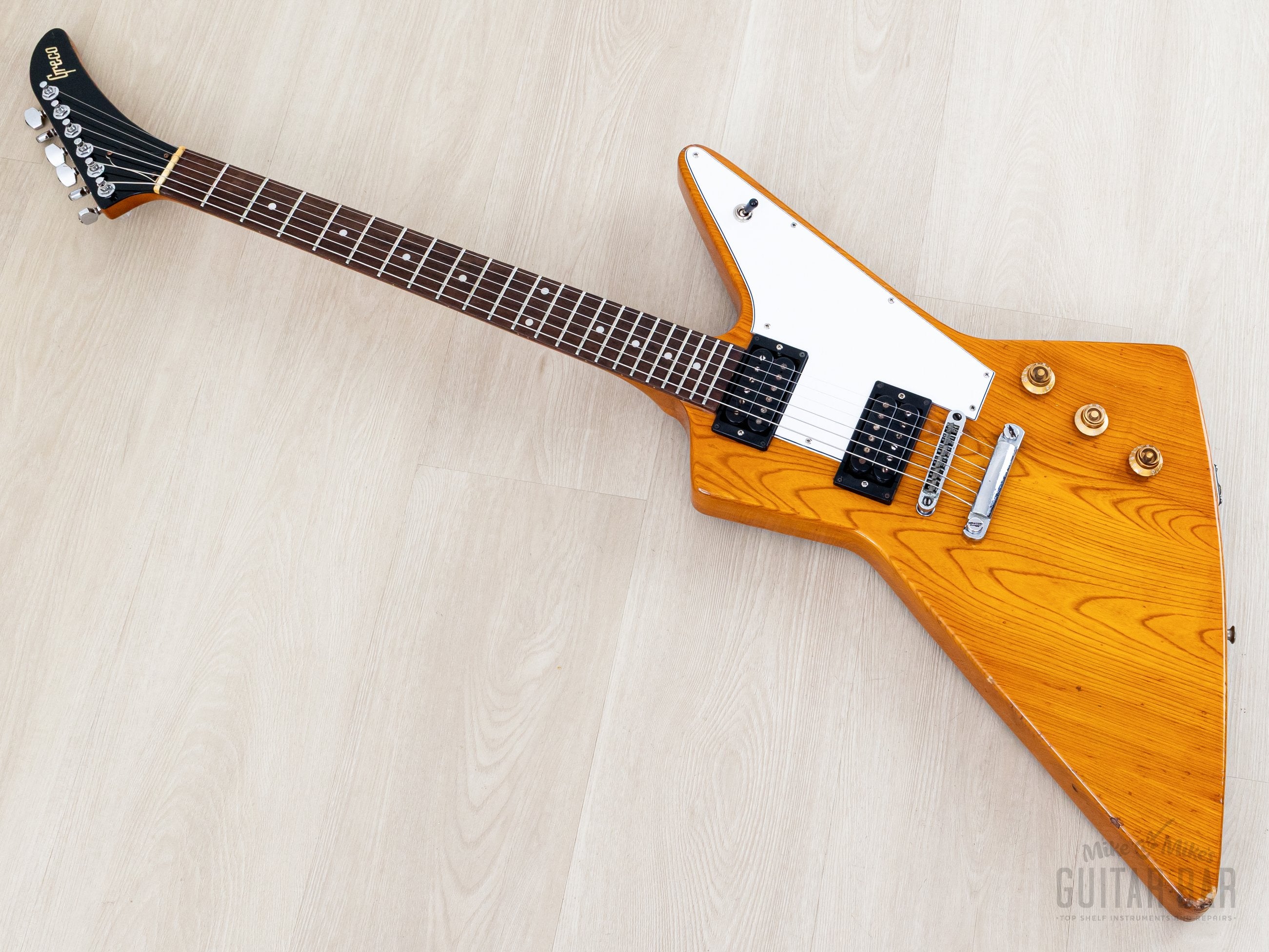 1976 Greco EX800 Explorer Vintage Electric Guitar, Destroyer 2459 w/ C