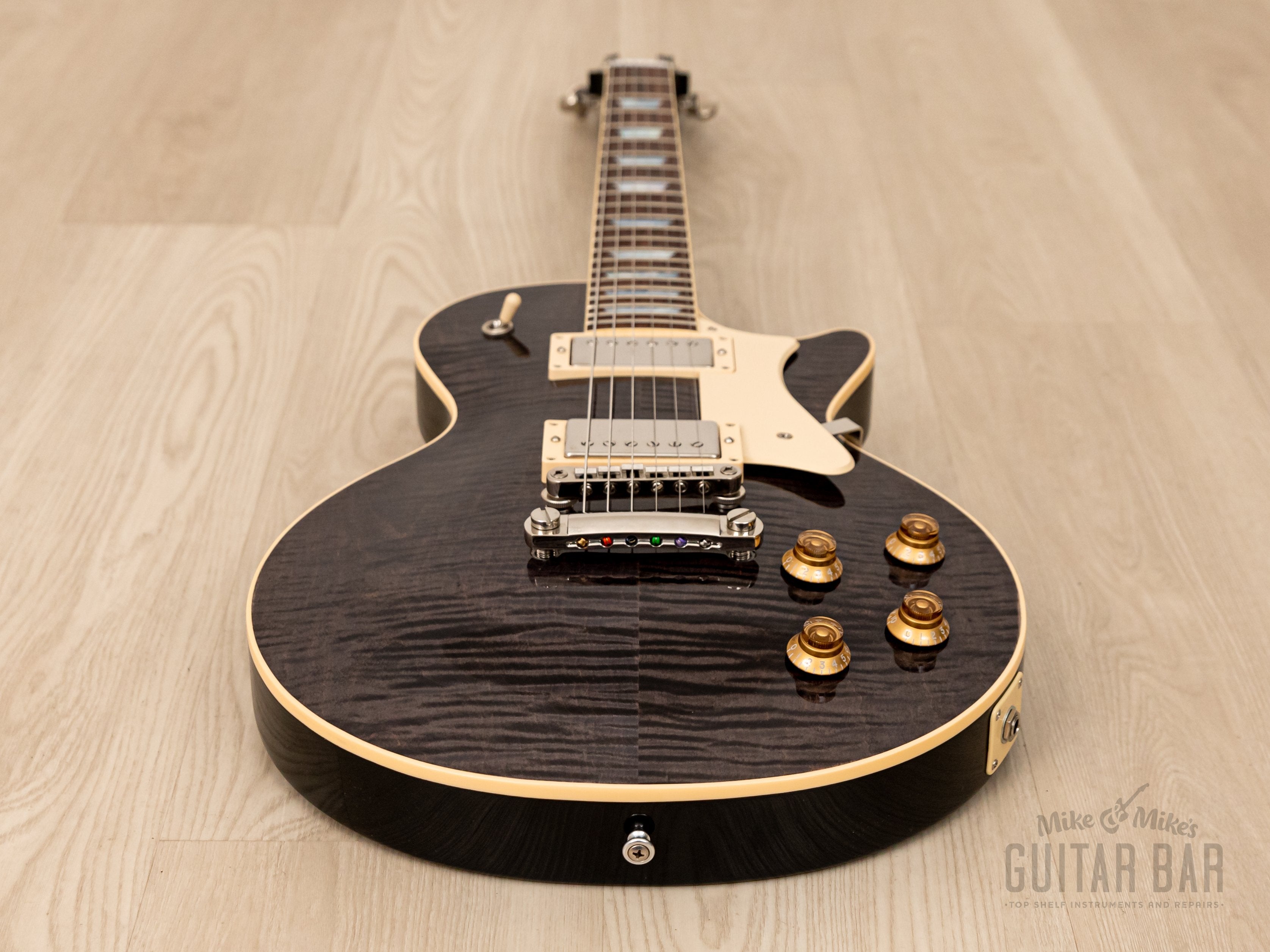 2020 Heritage H-150 Flame Top Black Translucent, Near-Mint w/ Duncan SH-1 PAFs, Case & Tags, Kalamazoo USA-Made
