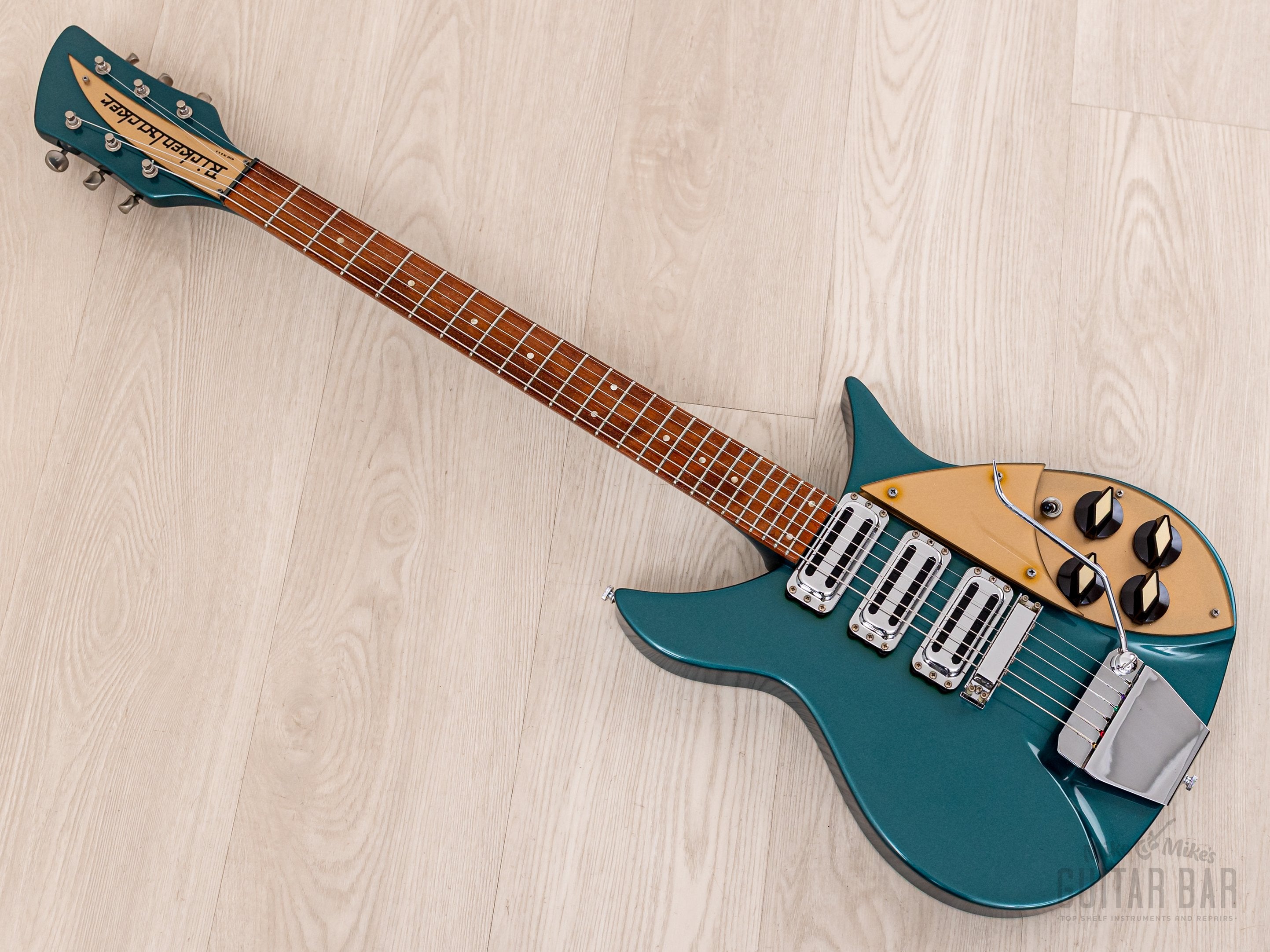 1997 Rickenbacker 355V59 One-Off Custom Order Turquoise w/ Accent Vibrato, Hangtags & Case