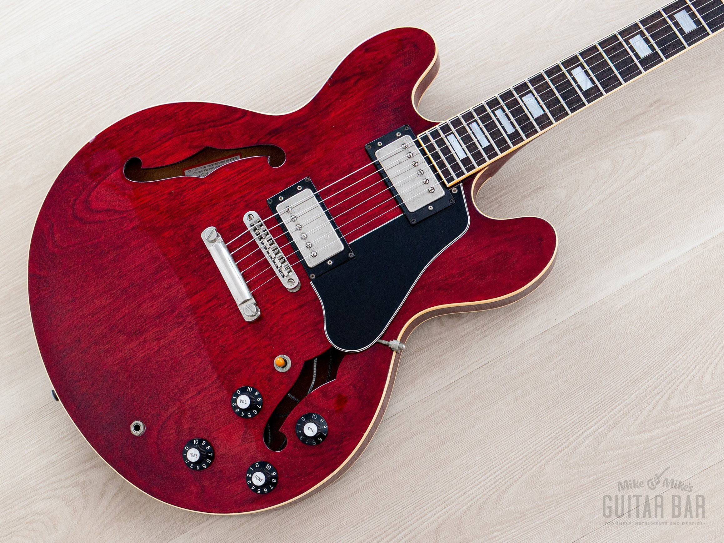 1979 Greco SA-550 Vintage ES Guitar Cherry, Near-Mint w/ Maxon U-1000