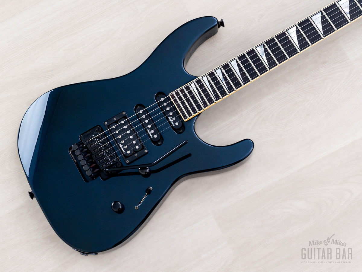 1992 Jackson Soloist XL Professional in Deep Metallic Blue, angled front view