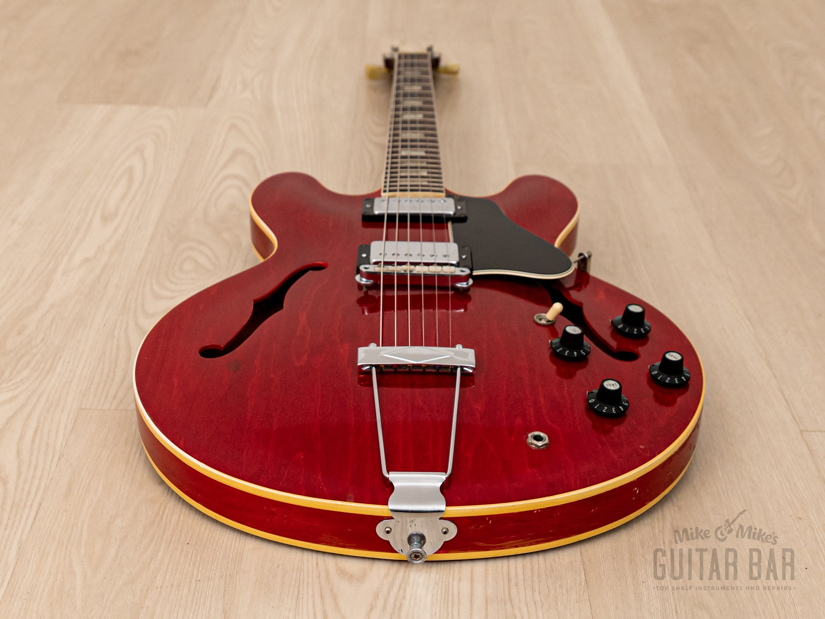 1968 Gibson ES-335 TDC Vintage Electric Guitar Cherry w/ Patent Sticker T Tops, Case