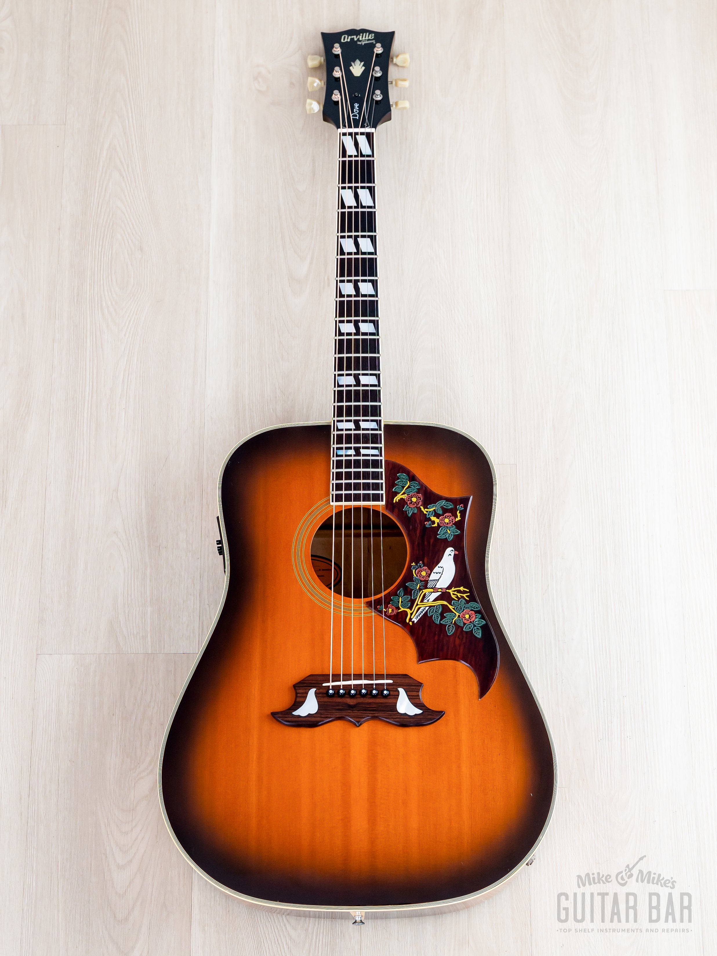 Orville by Gibson DOVE ギブソン 1991 Orville by Gibson Dove Vintage Sunburst Dreadnought Acoustic Elec