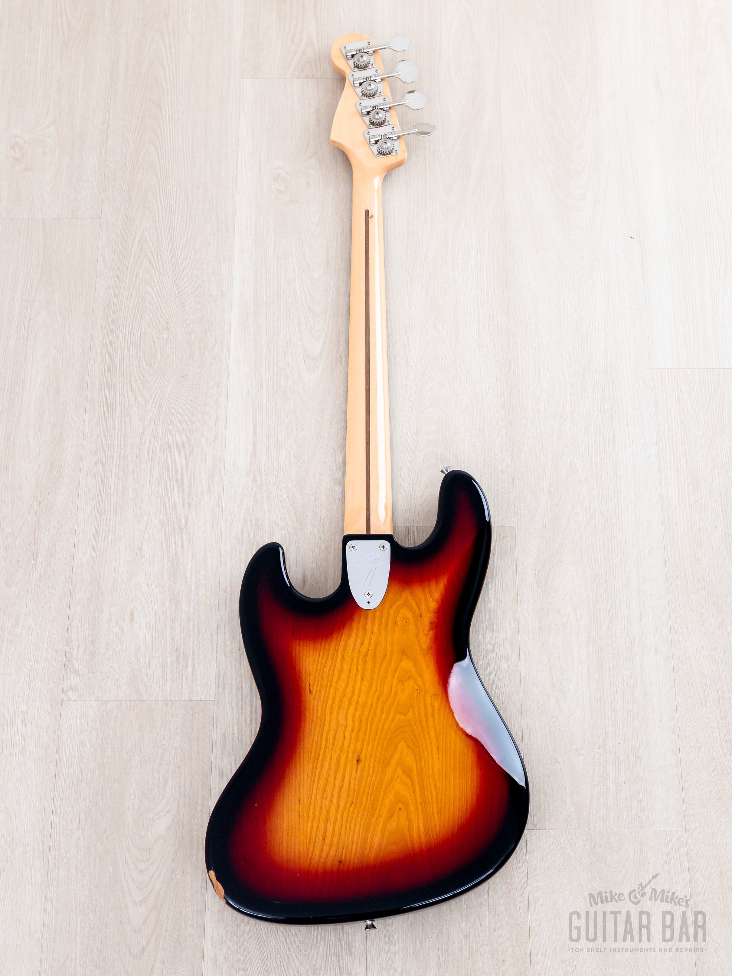 2000 Fender Jazz Bass '75 Vintage Reissue JB75-90US Sunburst Ash, Japa
