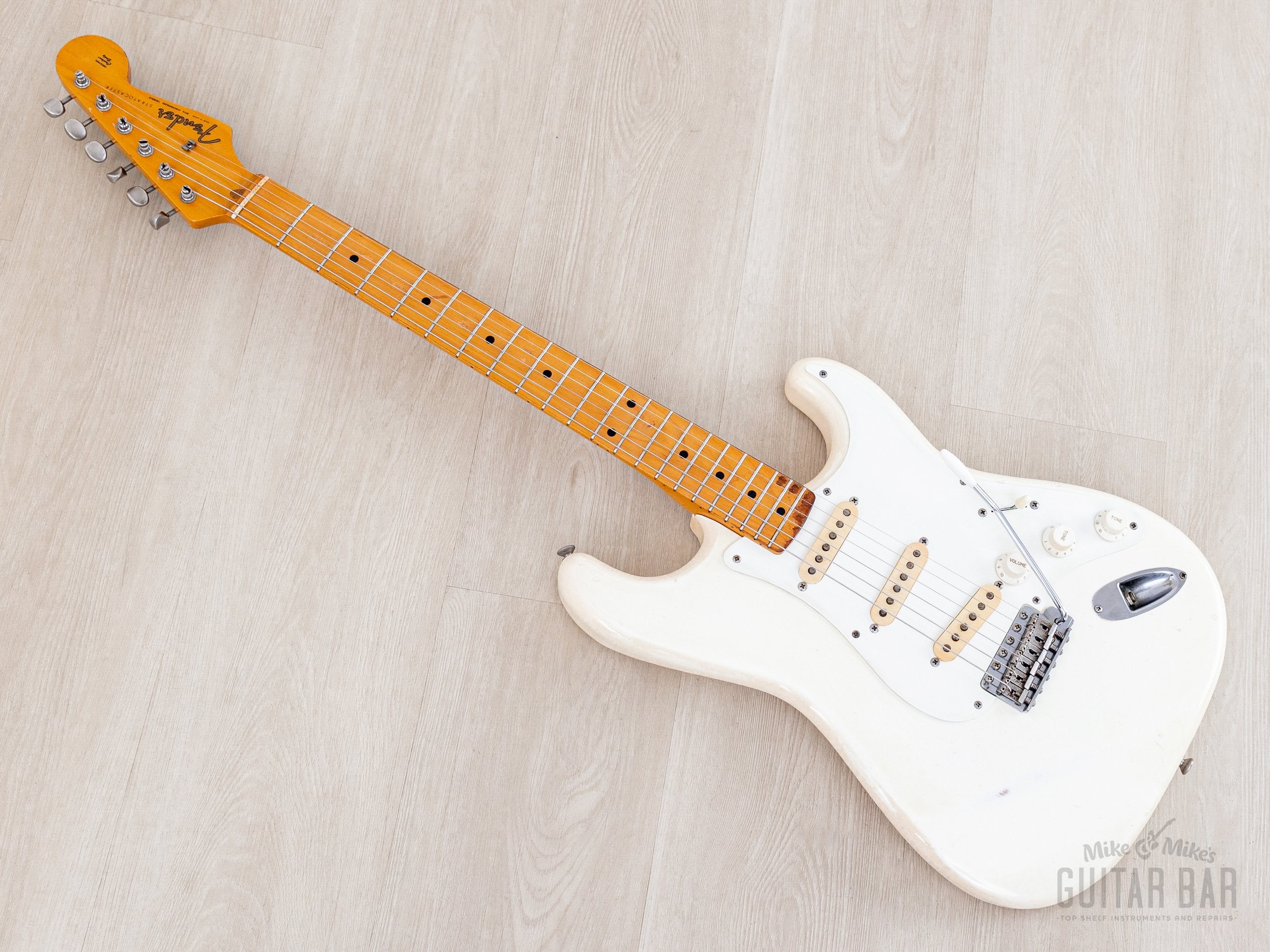 1982 Fender '57 Stratocaster JV ST57-65 Olympic White w/ USA Fullerton