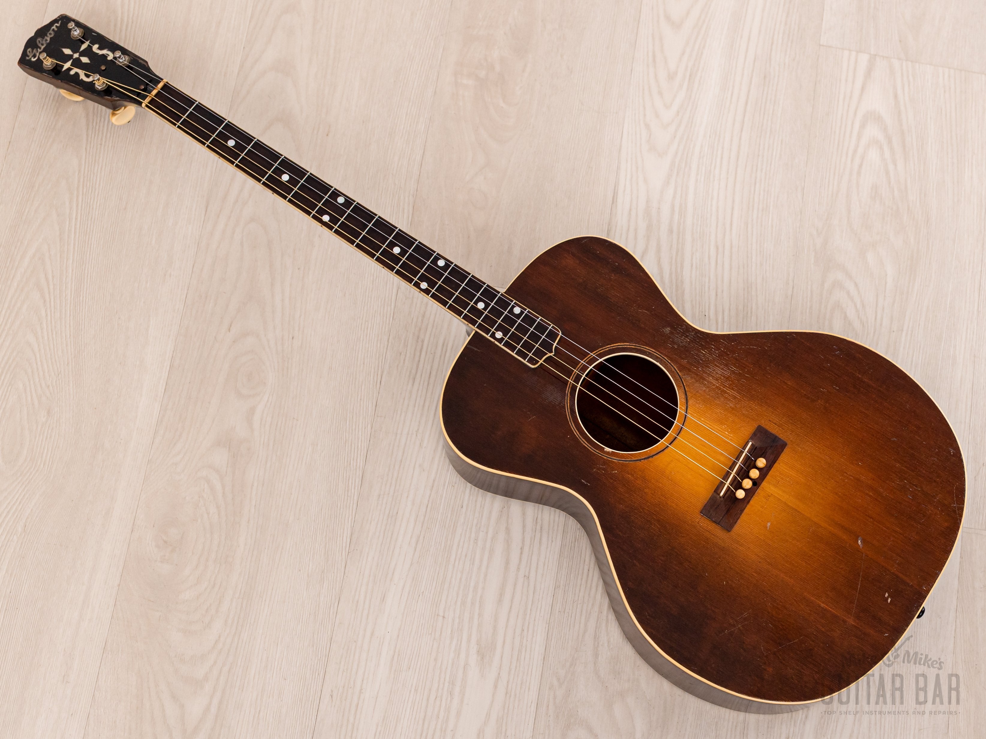1928 Gibson TG-1 Vintage Tenor Acoustic Guitar Sunburst w/ Case