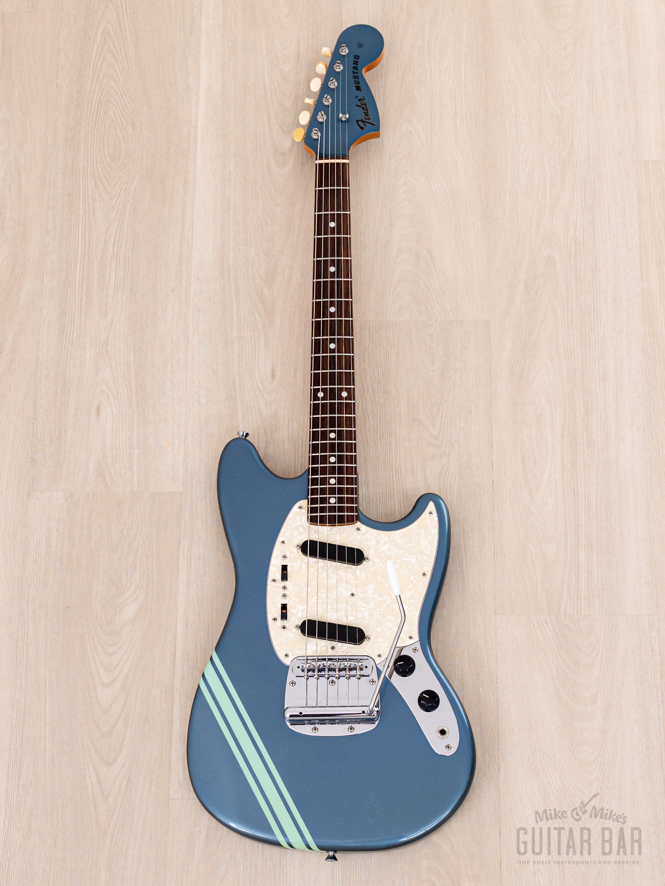 2008 Fender Mustang '73 Vintage Reissue MG73-CO Competition Burgundy (Blue) + Headstock, Cobain-Spec, Japan CIJ