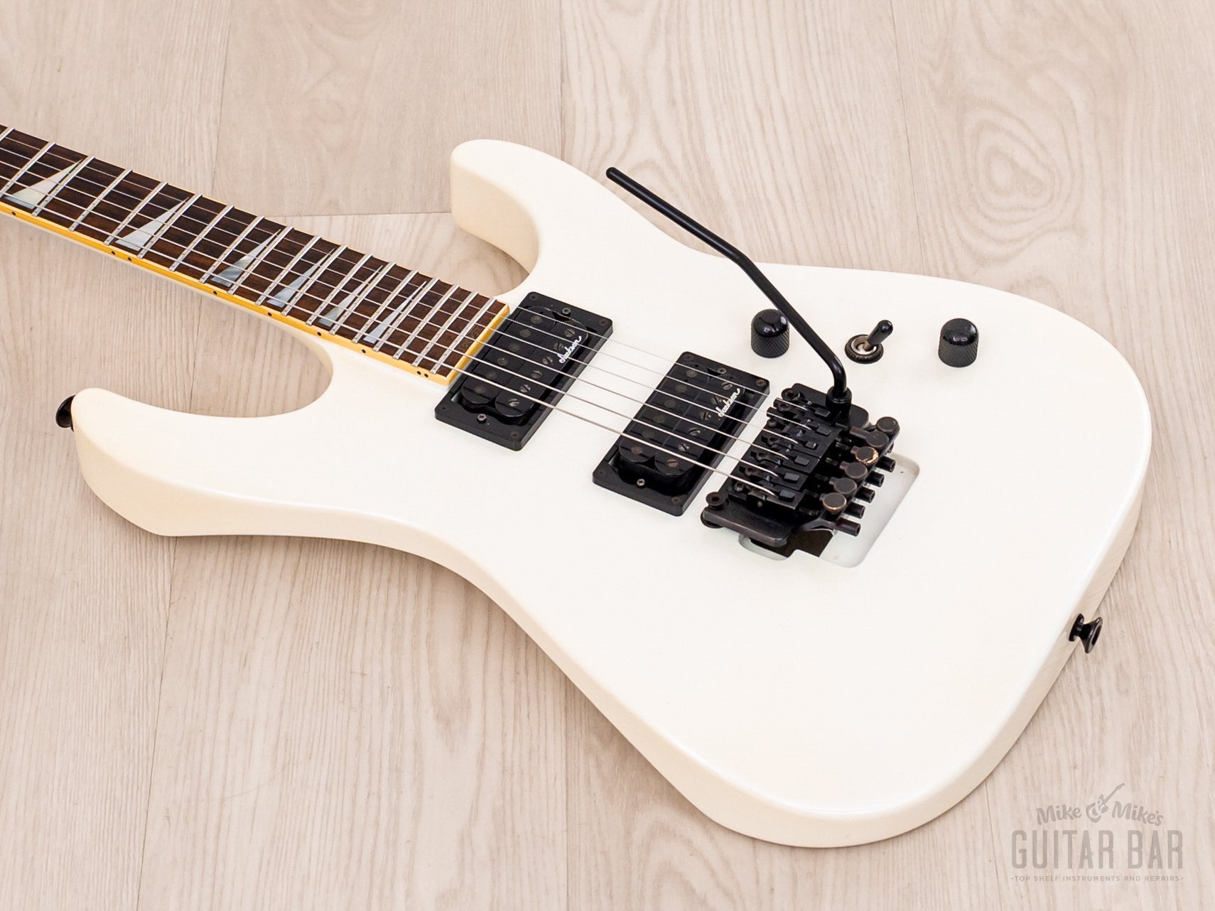 1992 Grover Jackson Soloist Standard HH Neck Through Guitar Pearl Violet White w/ Floyd Rose & Case, Japan
