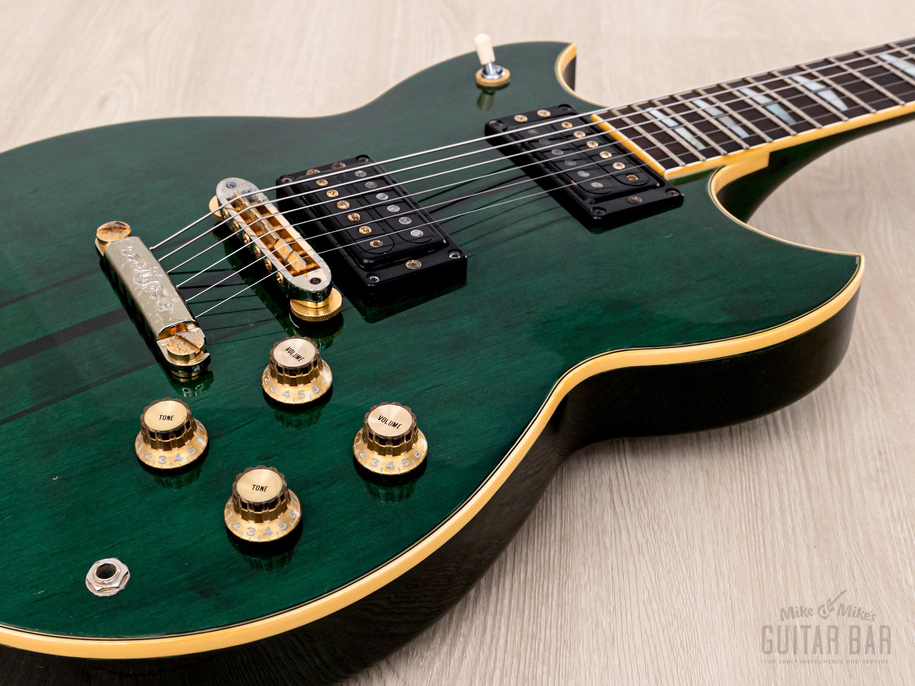1982 Yamaha SG1500 Vintage Neck Through Guitar Jade Green