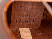 1960 Martin D-18 - neck block stamp