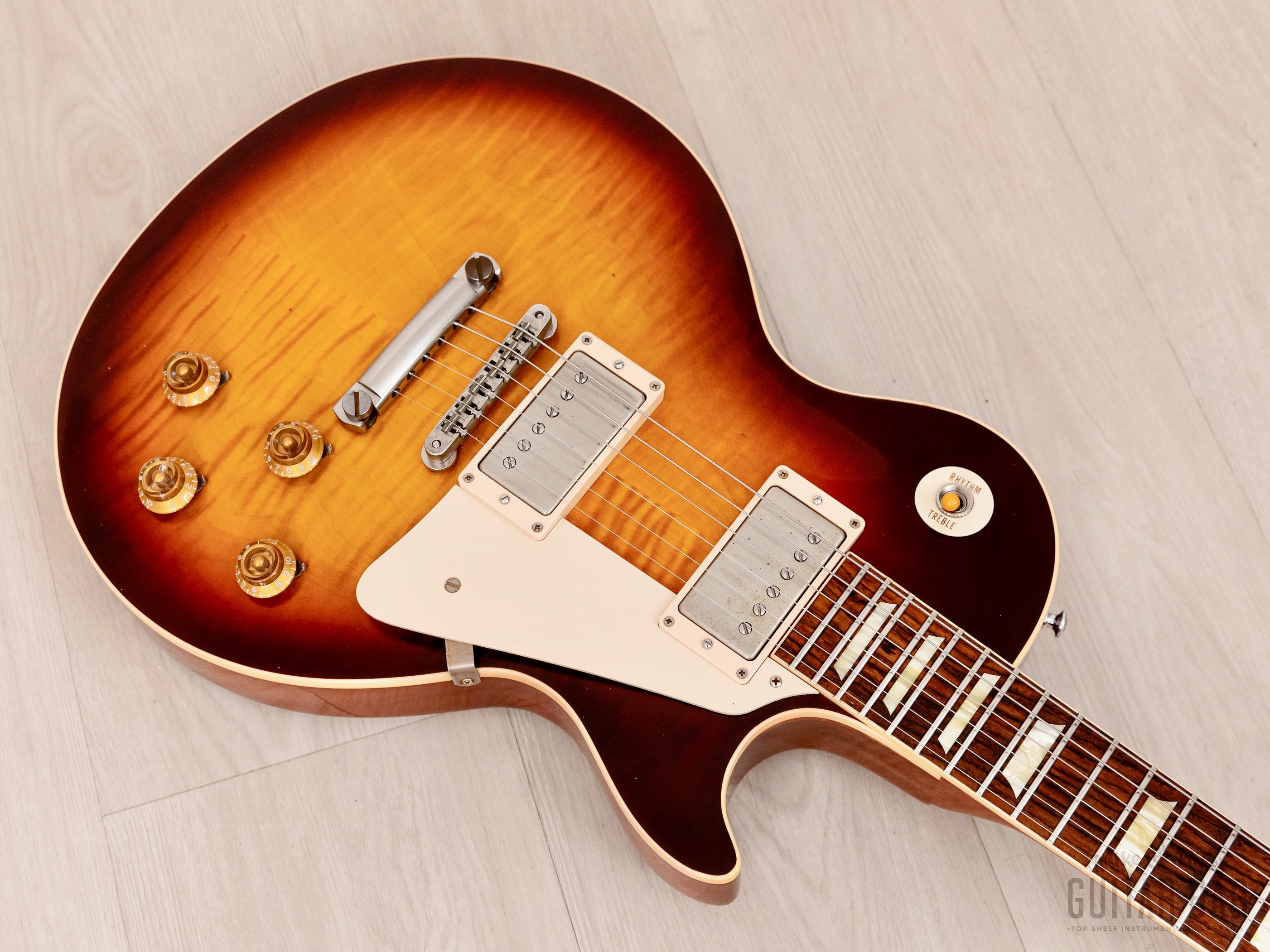 2013 Gibson Custom Shop Historic 1959 Les Paul Standard R9 Bourbon Burst w/ Case, COA, Tags